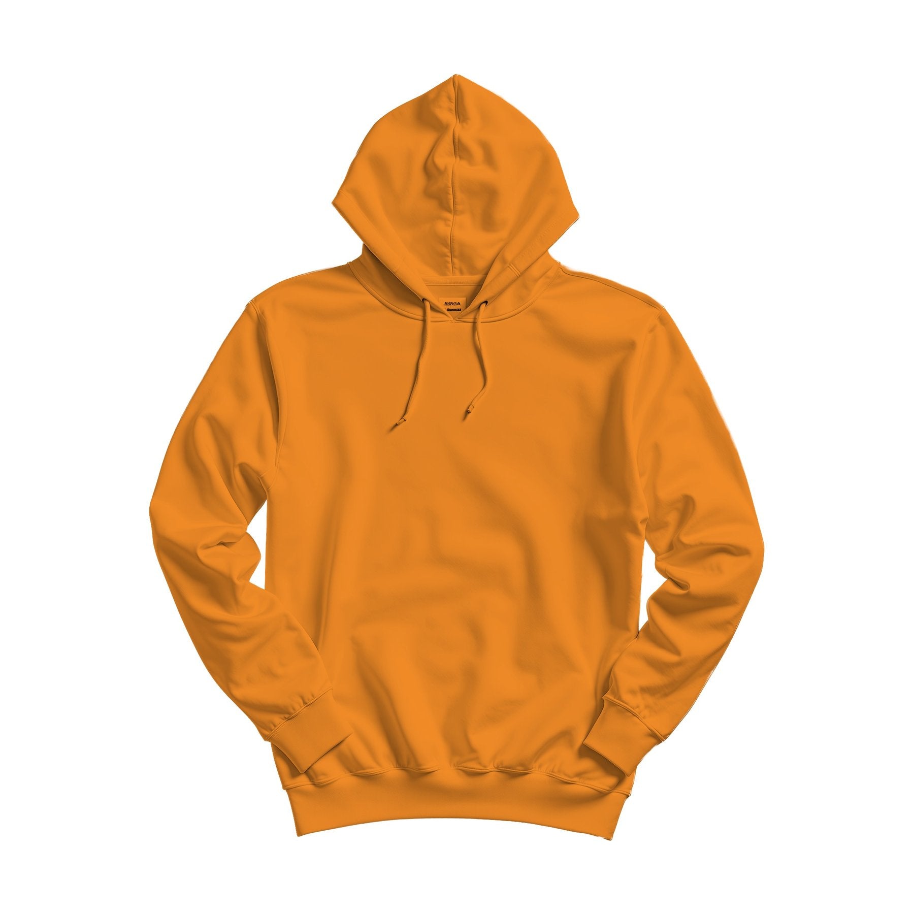 Unisex Hoodie Mockup, Classic Orange Relaxed Fit Back View | Digital Download Mockup | High-Resolution JPG | Commercial Use Included | MockupBulk