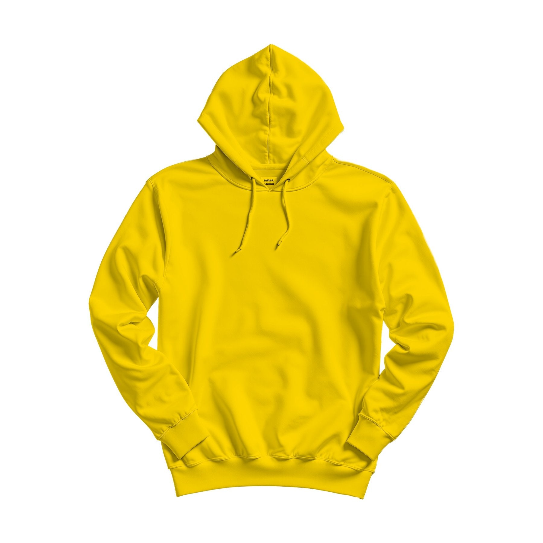 Unisex Hoodie Mockup | Gold Relaxed Fit Back View — POD Print Mockup | Instant JPG Download | Commercial Licence Included | MockupBulk