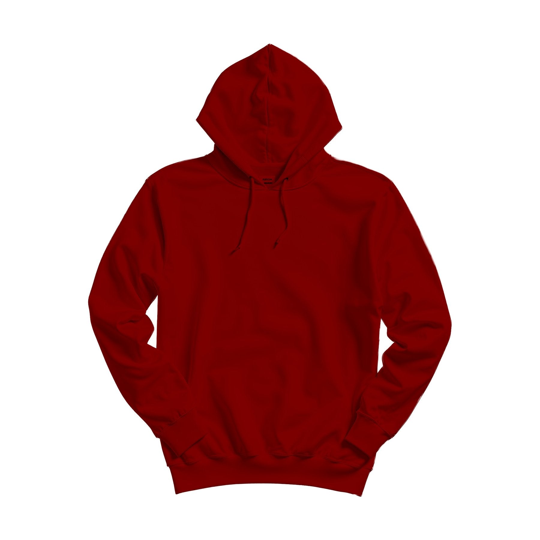 Unisex Hoodie Mockup — Maroon Relaxed Fit Back View — Shopify Etsy Mockup Template | High-Res JPG | Commercial Use Download | MockupBulk