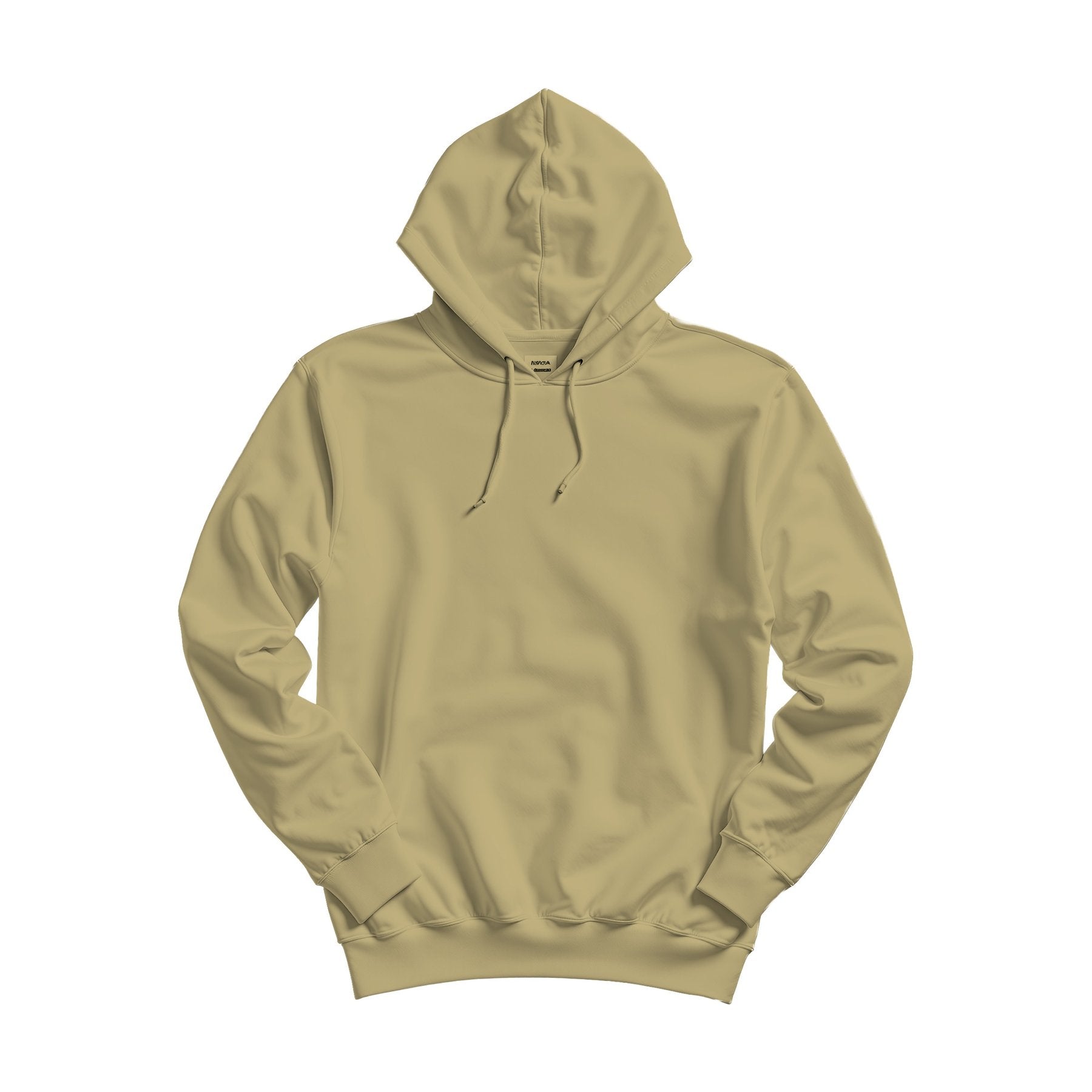 Unisex Hoodie Mockup | Sand Relaxed Fit Back View — High-Res Mockup Template | JPG Digital Download | Commercial Licence | MockupBulk