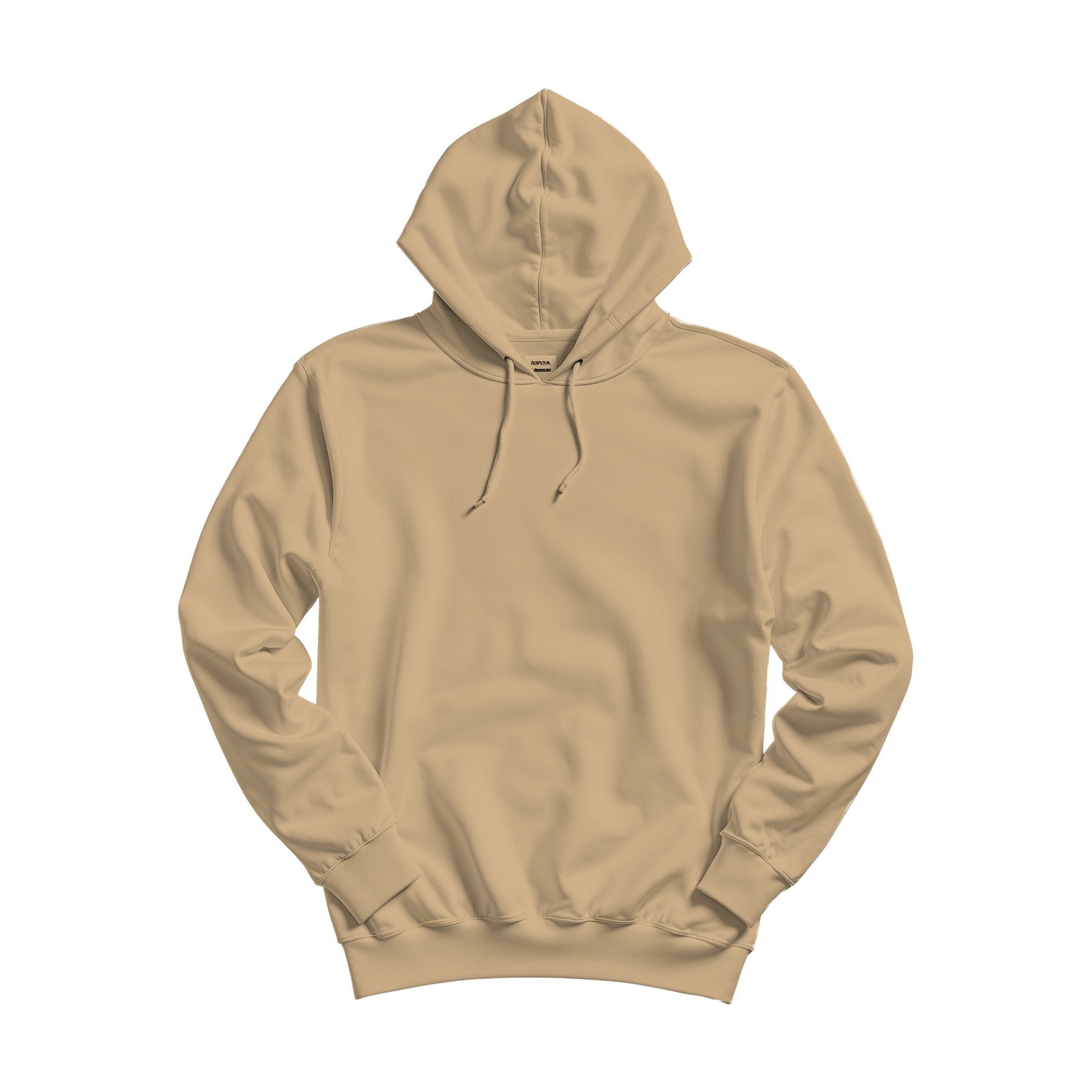 Unisex Hoodie Mockup, Tan Relaxed Fit Back View | Shopify Etsy Mockup Template | High-Res JPG | Commercial Use Download | MockupBulk