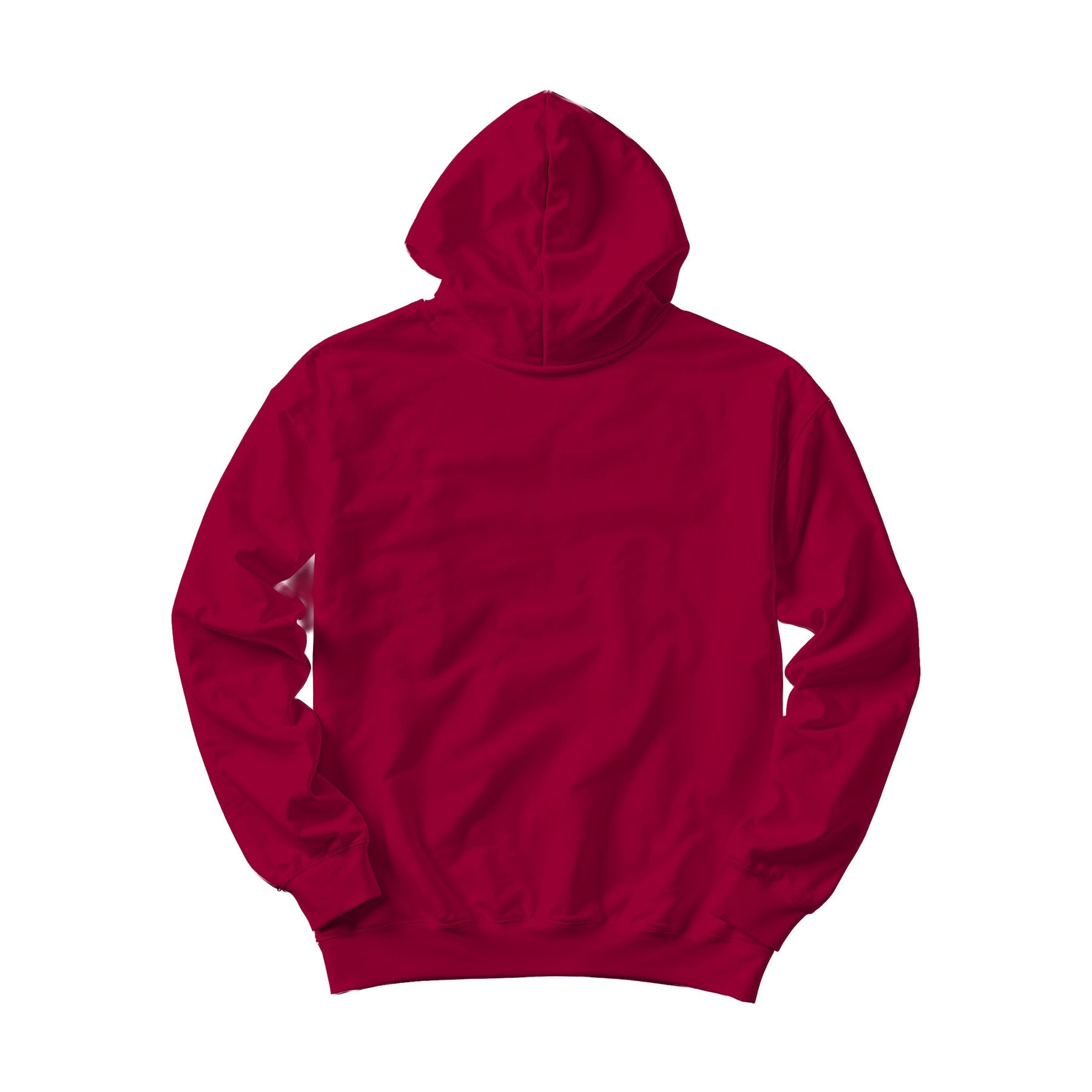 Unisex Hoodie Mockup | Antique Cherry Red Box Fit Back View | Instant Download JPG Mockup | POD Etsy Redbubble Printful | Commercial Use | MockupBulk