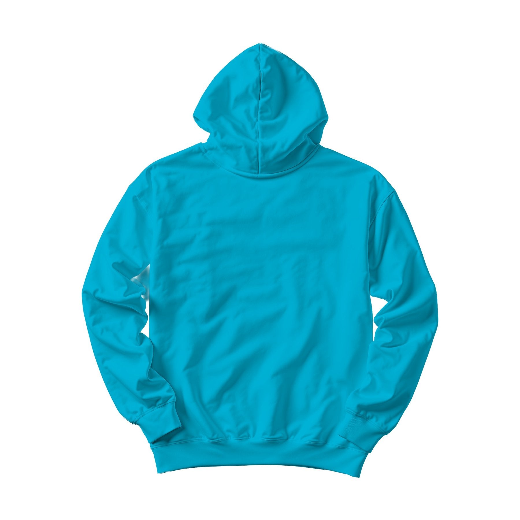 Aqua Box Fit Back View Unisex Hoodie Mockup | High-Res Mockup Template | JPG Digital Download | Commercial Licence | MockupBulk