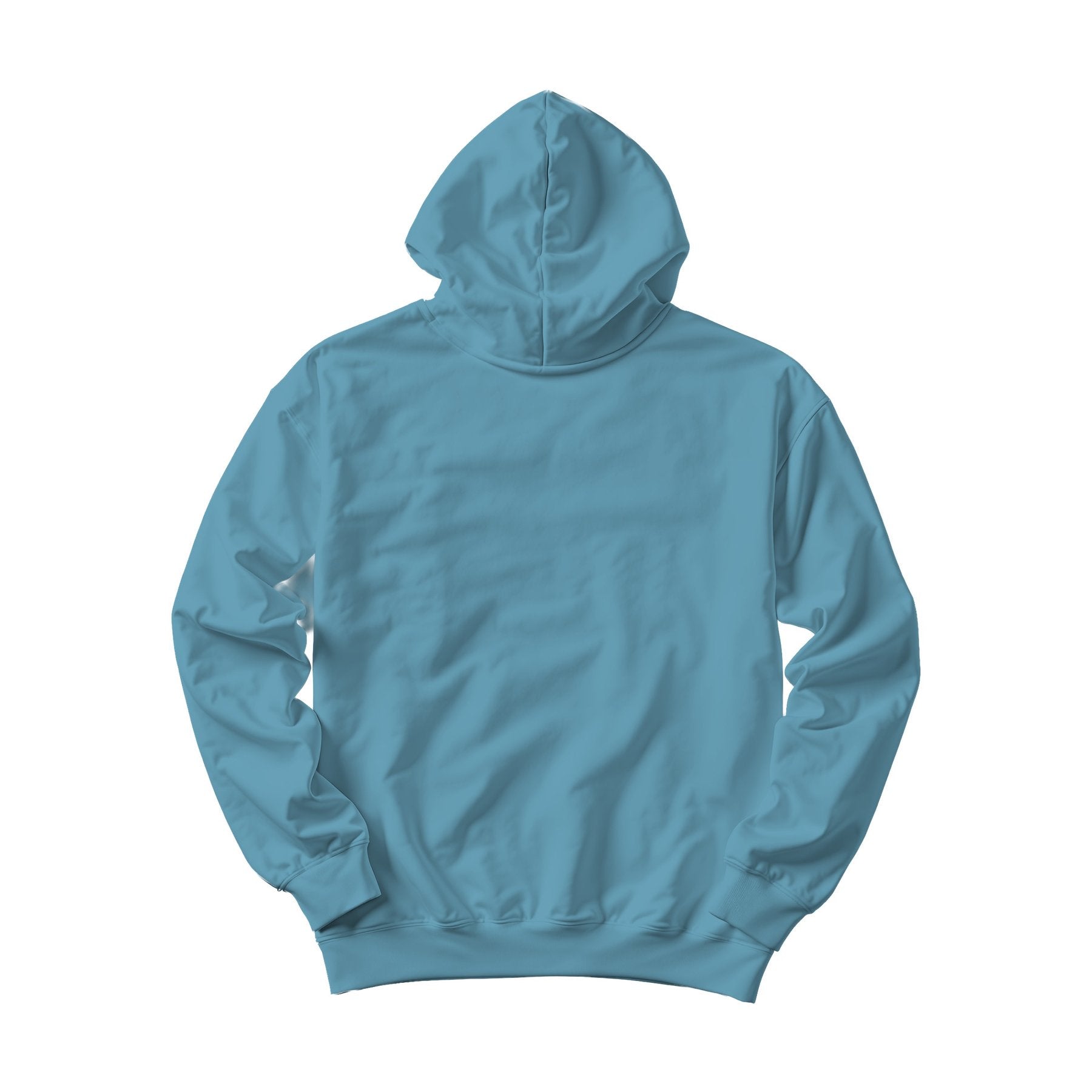 Unisex Hoodie Mockup | Arctic Blue Box Fit Back View | Shopify Etsy Mockup Template | High-Res JPG | Commercial Use Download | MockupBulk