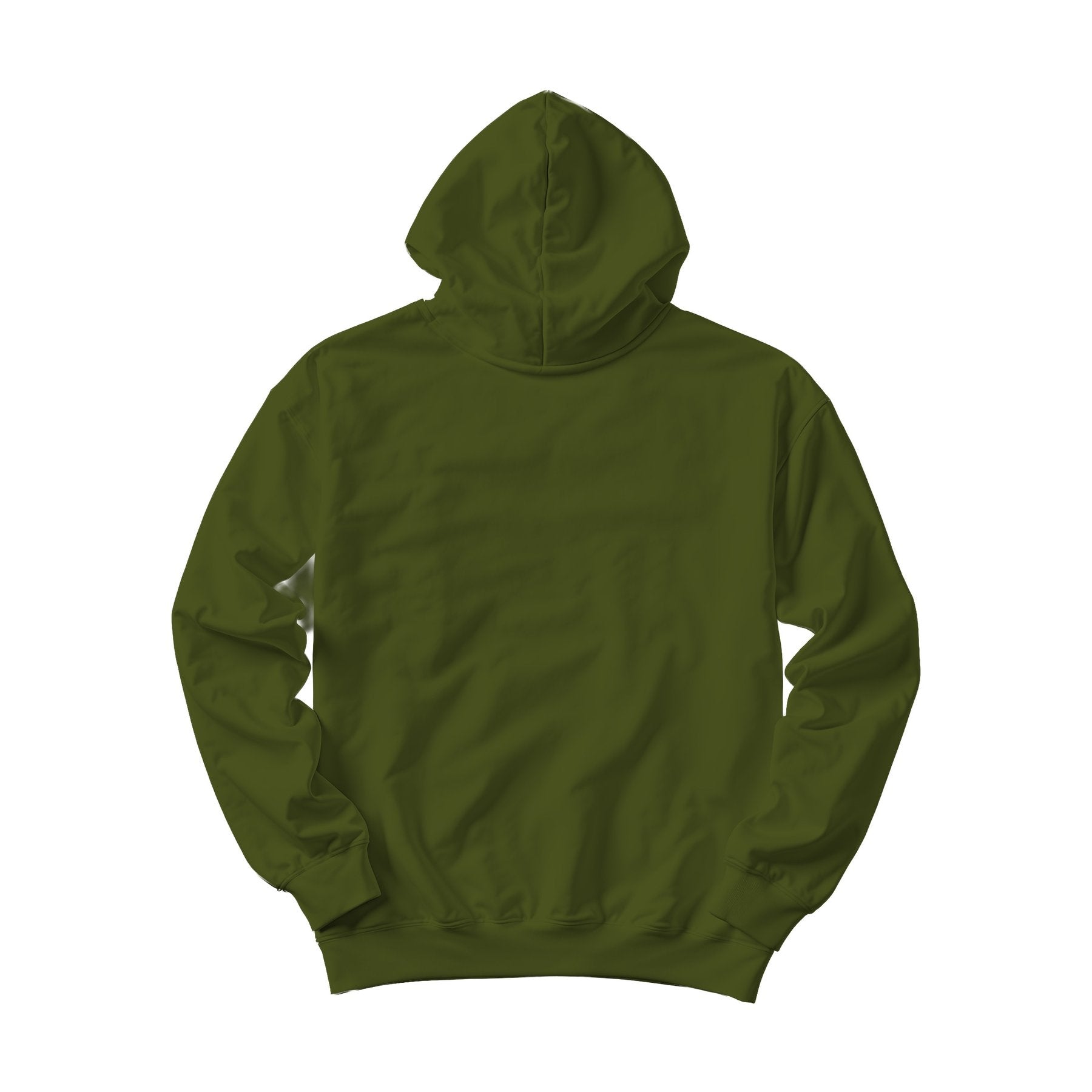 Unisex Hoodie Mockup — Army Box Fit Back View — Product Mockup JPG | Instant Download | Commercial Use for POD Sellers | MockupBulk