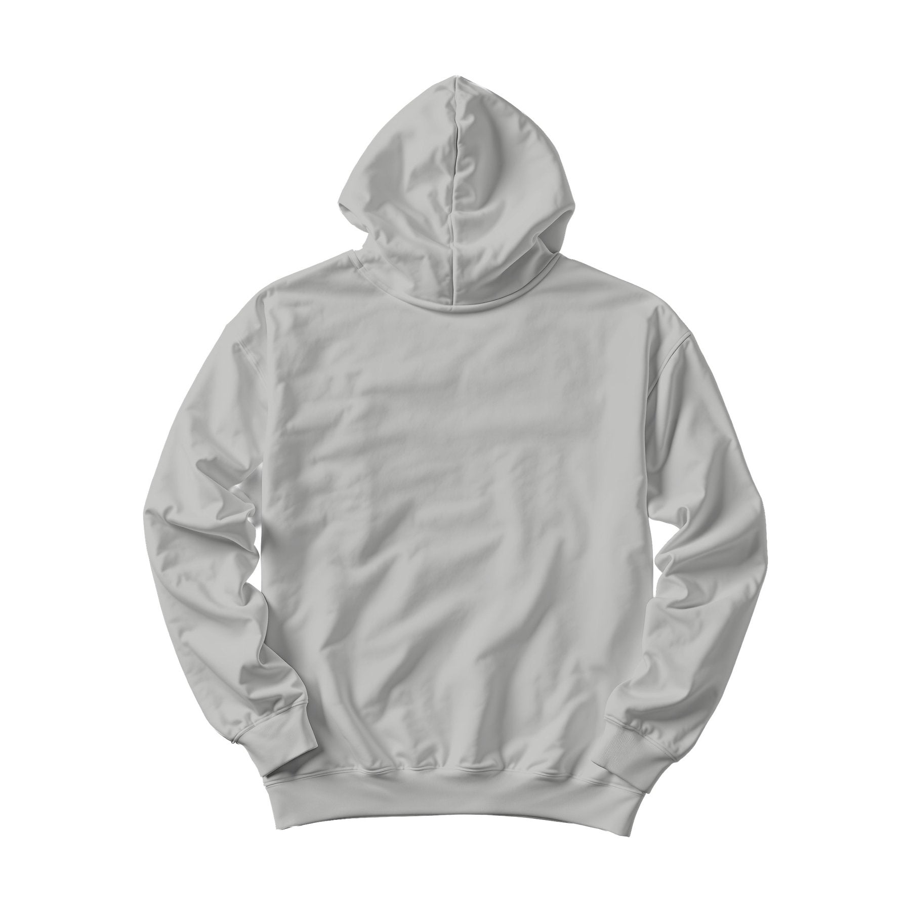 Unisex Hoodie Mockup, Ash Grey Box Fit Back View | Instant JPG Download | Commercial Licence | Etsy POD Print Mockup | MockupBulk