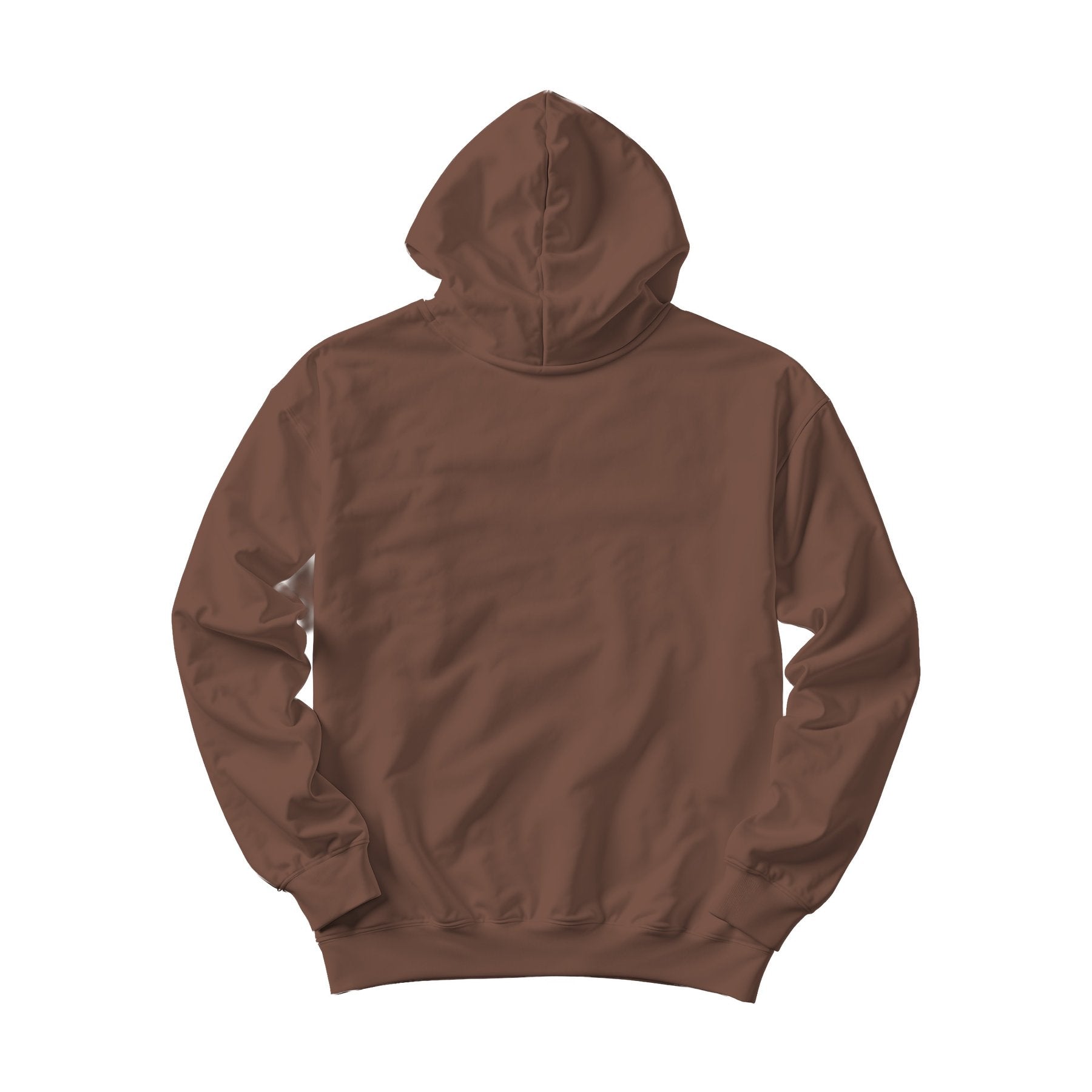 Unisex Hoodie Mockup — Brown Box Fit Back View — JPG Mockup Download | For POD Sellers Designers Etsy Shops | Commercial Use | MockupBulk