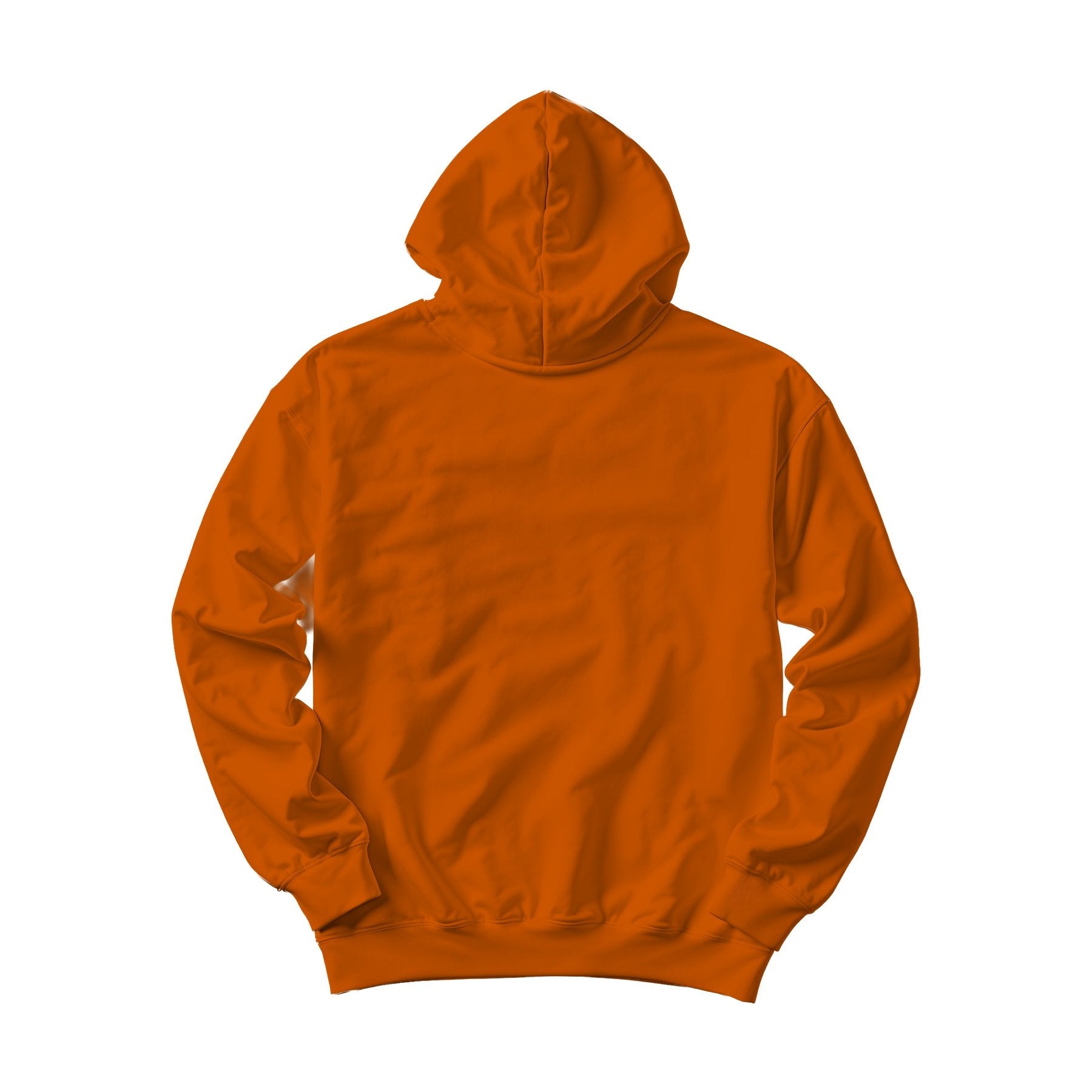 Burnt Orange Box Fit Back View Unisex Hoodie Mockup | JPG Mockup Download | For POD Sellers Designers Etsy Shops | Commercial Use | MockupBulk