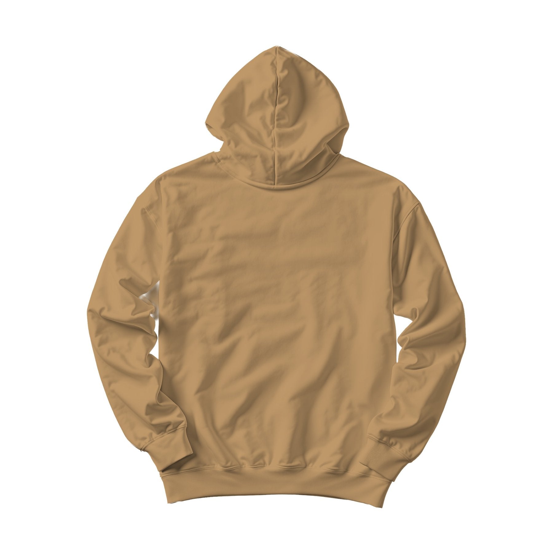 Camel Box Fit Back View Unisex Hoodie Mockup | Print on Demand Mockup | High-Res JPG Download | Commercial Use Included | MockupBulk