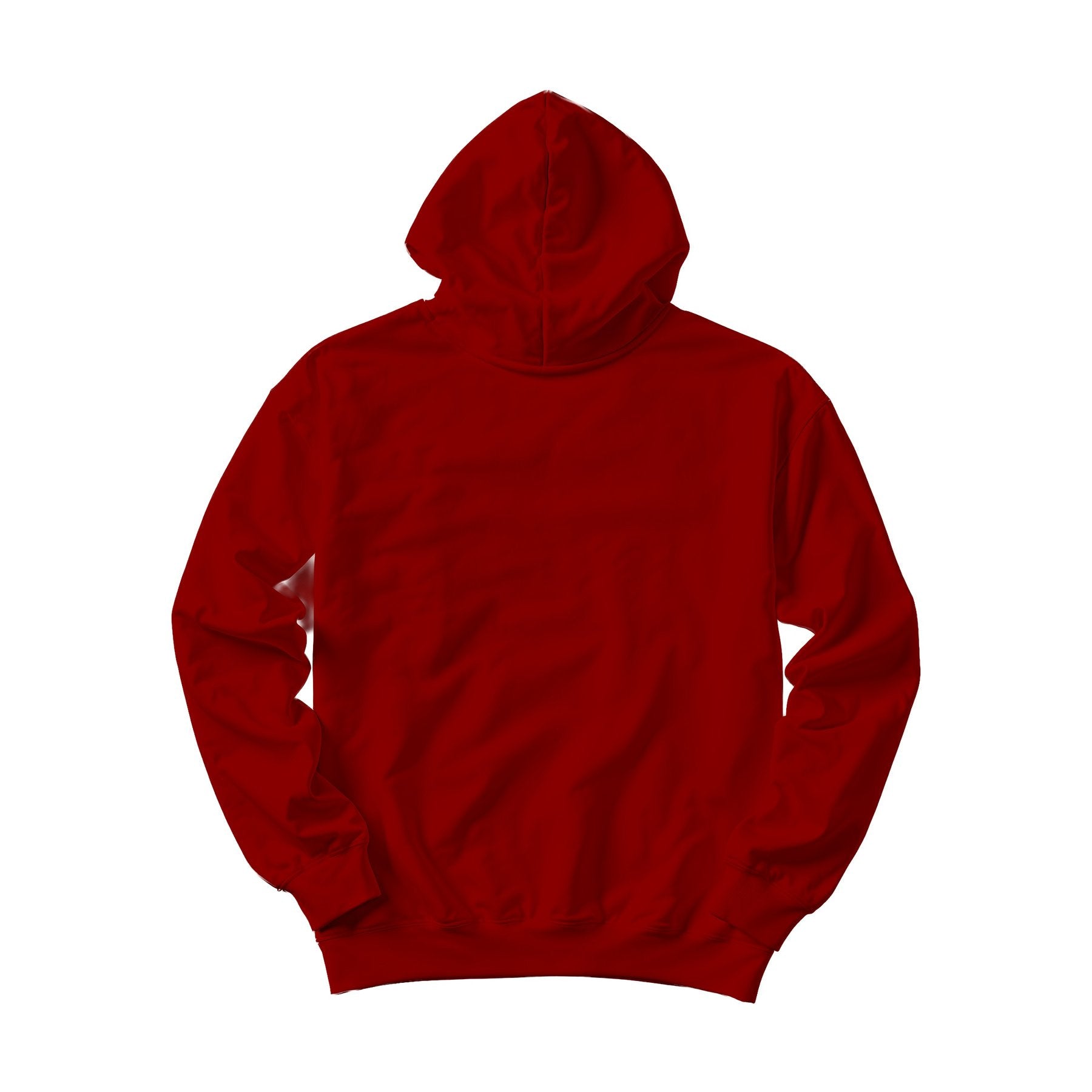 Unisex Hoodie Mockup — Cardinal Box Fit Back View — Digital Download Mockup | High-Resolution JPG | Commercial Use Included | MockupBulk