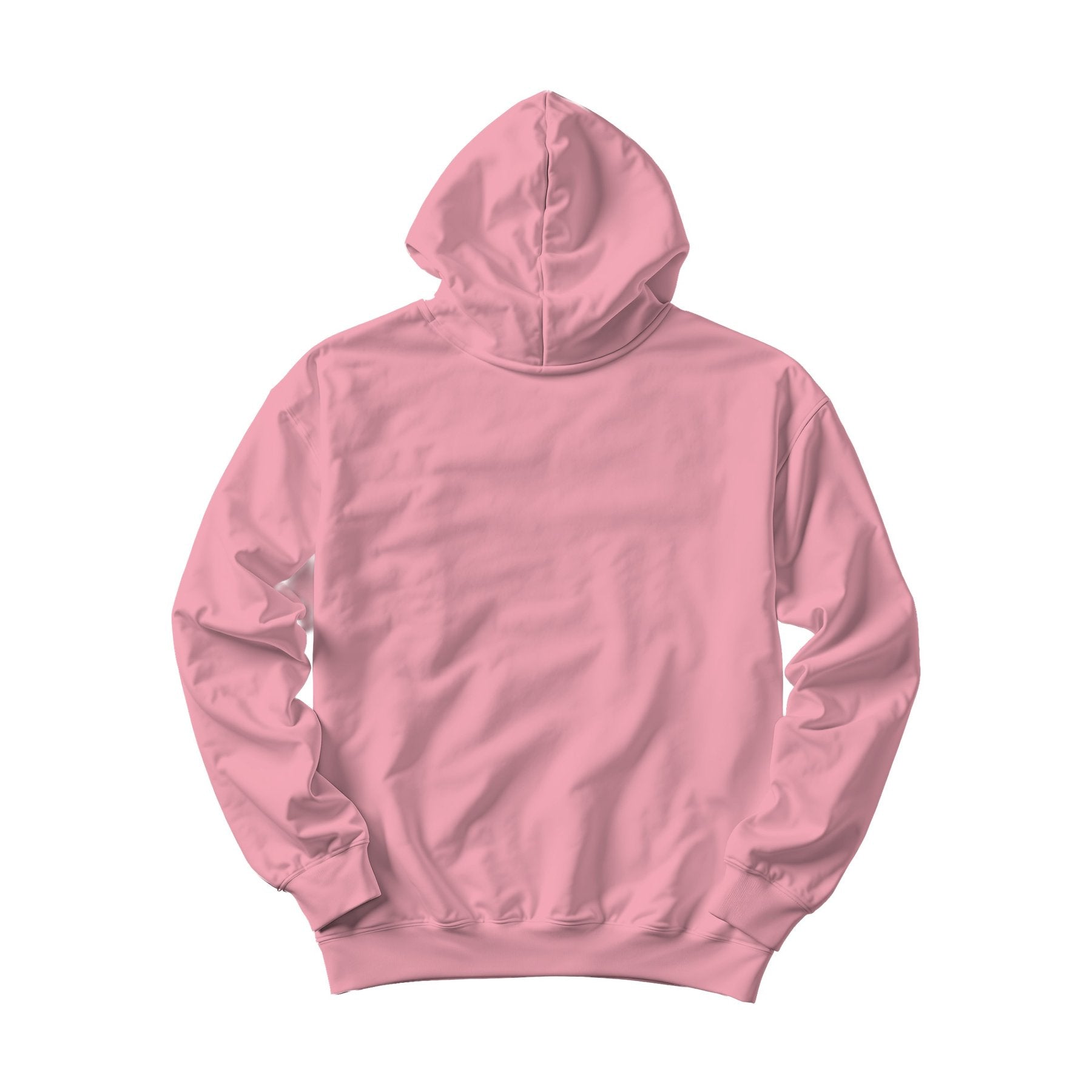 Unisex Hoodie Mockup | Charity Pink Box Fit Back View | High Resolution JPG | POD Mockup Template | Commercial Use Download | MockupBulk