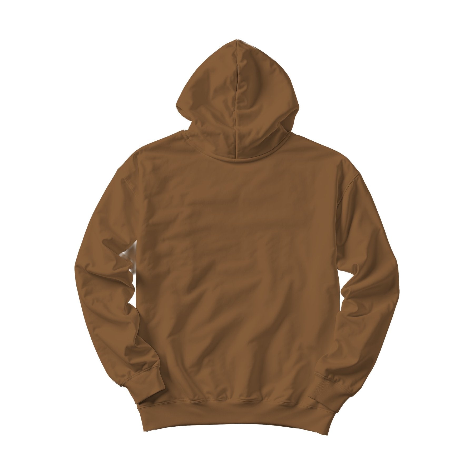 Unisex Hoodie Mockup — Cocoa Box Fit Back View — Shopify Etsy Mockup Template | High-Res JPG | Commercial Use Download | MockupBulk