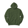 Unisex Hoodie Mockup | Military Green Box Fit Back View | High-Res JPG Template | Instant Digital Download | POD Etsy Shopify | MockupBulk
