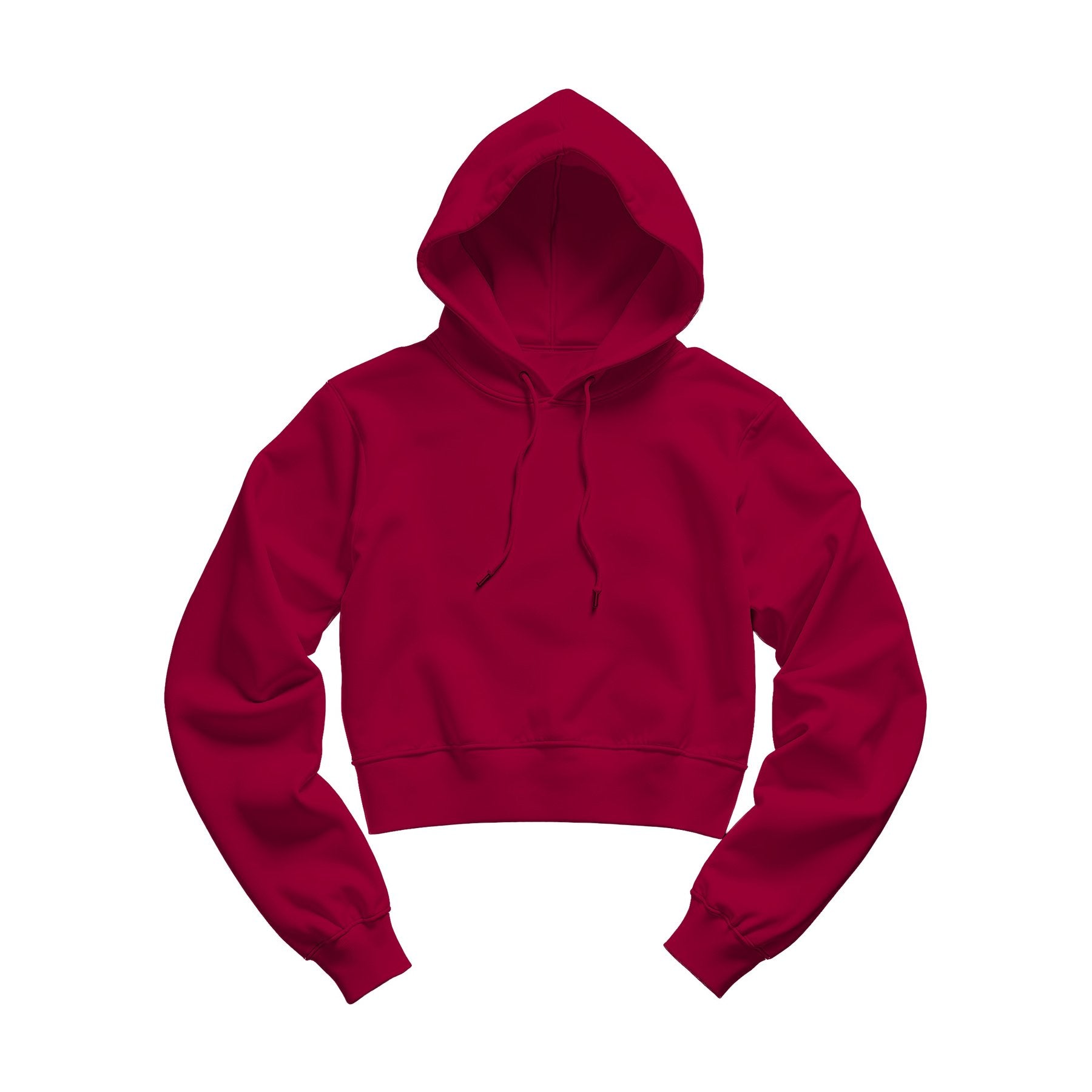 Womens Hoodie Mockup | Antique Cherry Red Crop Fit | Product Mockup JPG | Instant Download | Commercial Use for POD Sellers | MockupBulk