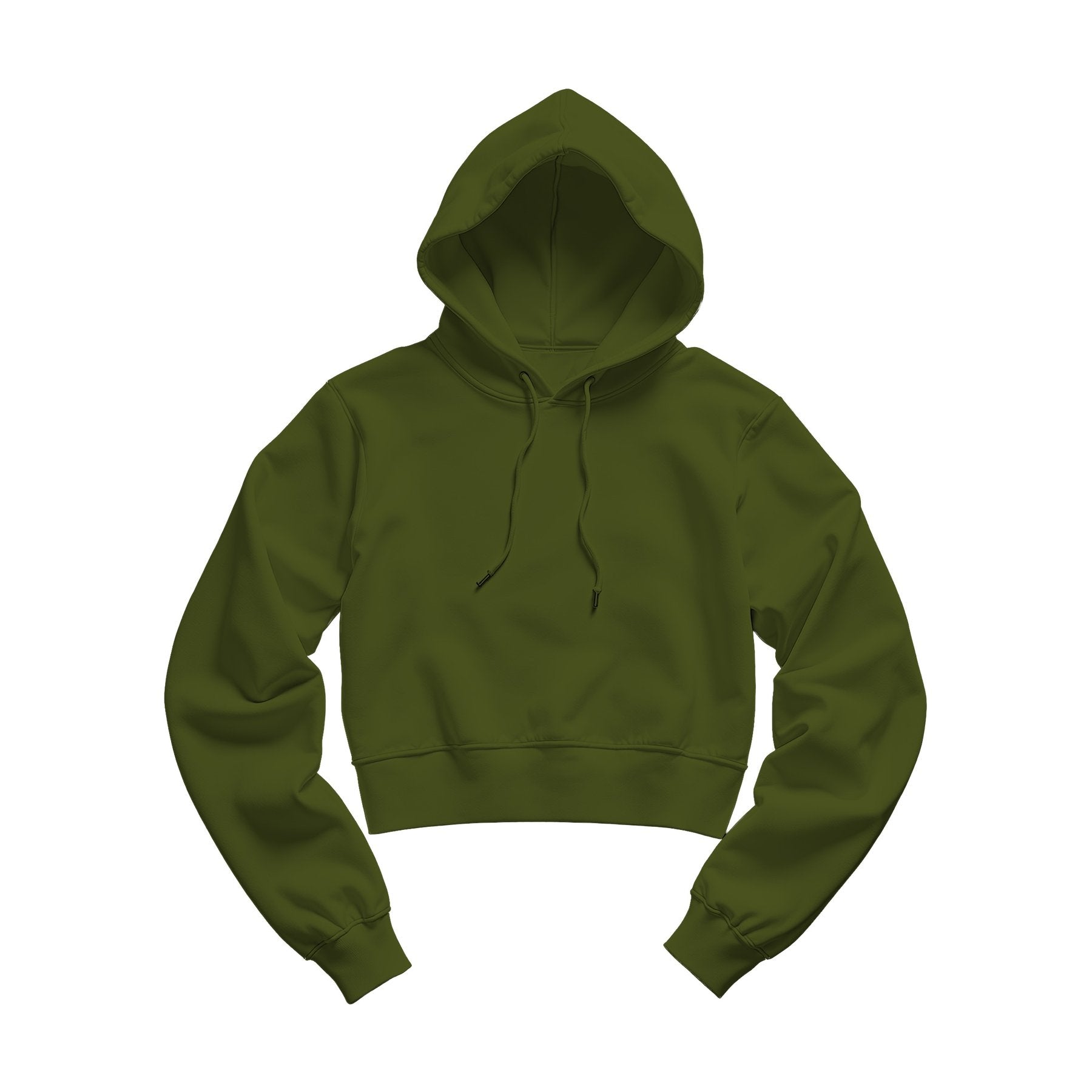 Army Crop Fit Womens Hoodie Mockup | JPG Digital Download | Etsy Shopify Mockup | Commercial Licence Included | MockupBulk