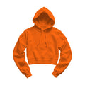 Womens Hoodie Mockup | Bright Orange Crop Fit | JPG Mockup Download | For POD Sellers Designers Etsy Shops | Commercial Use | MockupBulk