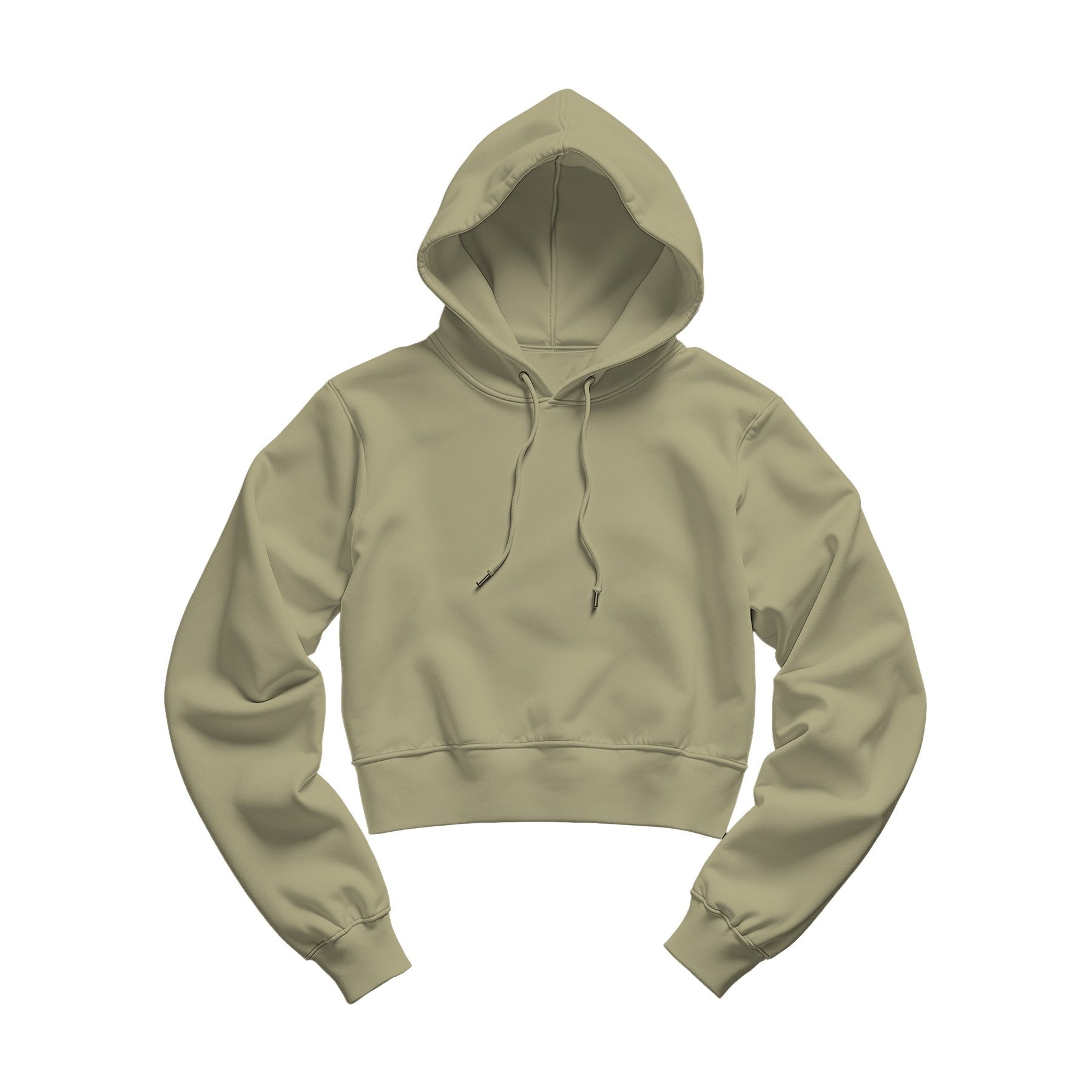 Womens Hoodie Mockup, Sage Crop Fit | Print on Demand Mockup | High-Res JPG Download | Commercial Use Included | MockupBulk