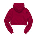 Antique Cherry Red Crop Fit Back View Womens Hoodie Mockup | Digital JPG Mockup | Commercial Licence | For Etsy Printful Printify | MockupBulk