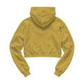 Womens Hoodie Mockup | Antique Gold Crop Fit Back View — Print on Demand Mockup | High-Res JPG Download | Commercial Use Included | MockupBulk
