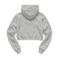 Womens Hoodie Mockup, Ash Grey Crop Fit Back View | JPG Mockup Download | For POD Sellers Designers Etsy Shops | Commercial Use | MockupBulk
