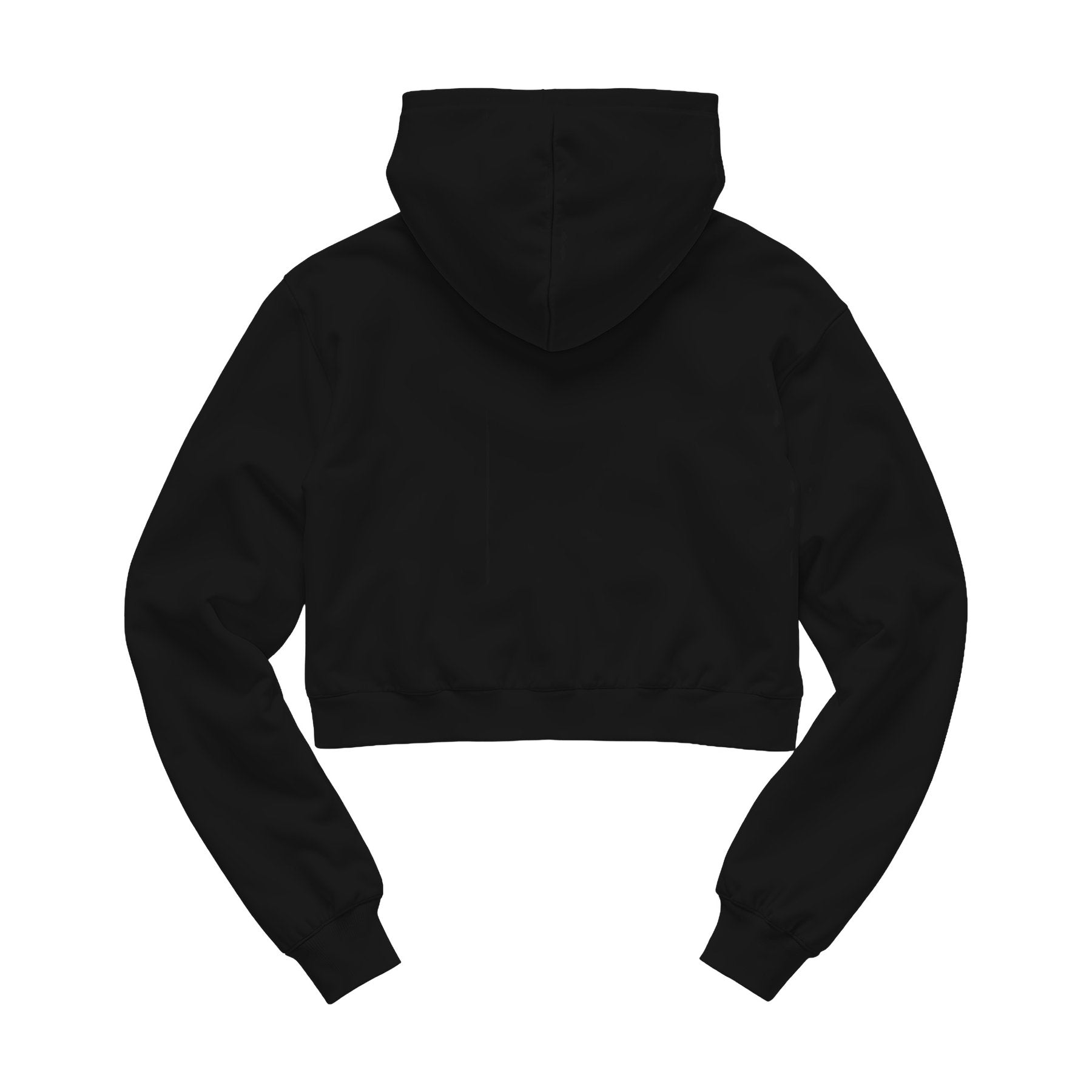 Womens Hoodie Mockup | Black Crop Fit Back View — JPG Digital Download | Etsy Shopify Mockup | Commercial Licence Included | MockupBulk