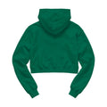 Womens Hoodie Mockup, Bottle Green Crop Fit Back View | POD Print Mockup | Instant JPG Download | Commercial Licence Included | MockupBulk