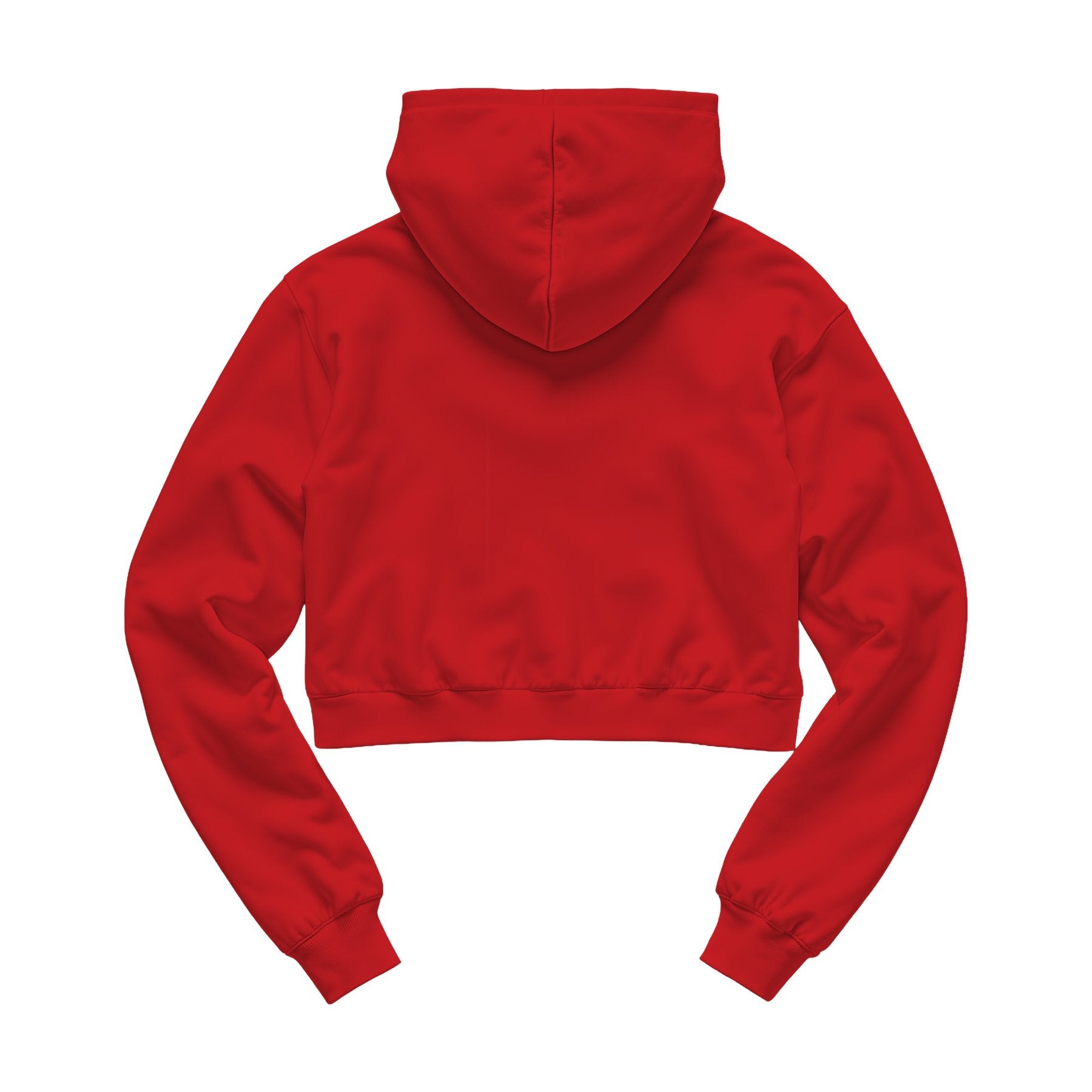 Womens Hoodie Mockup, Chili Crop Fit Back View | High Resolution JPG | POD Mockup Template | Commercial Use Download | MockupBulk