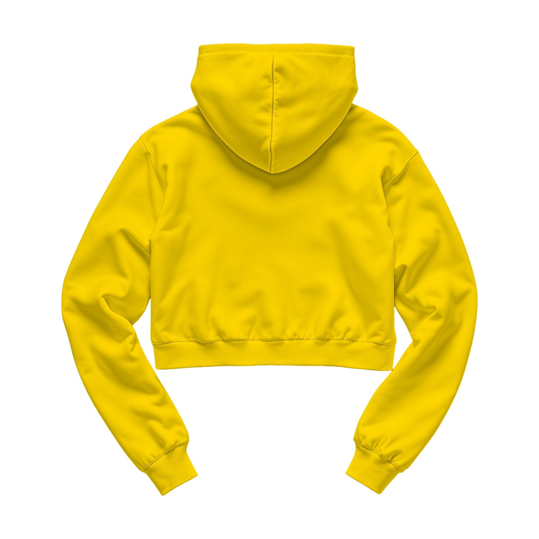 Womens Hoodie Mockup — Gold Crop Fit Back View — Digital JPG Mockup | Commercial Licence | For Etsy Printful Printify | MockupBulk