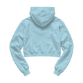 Womens Hoodie Mockup — Light Blue Crop Fit Back View — High-Res Mockup Template | JPG Digital Download | Commercial Licence | MockupBulk