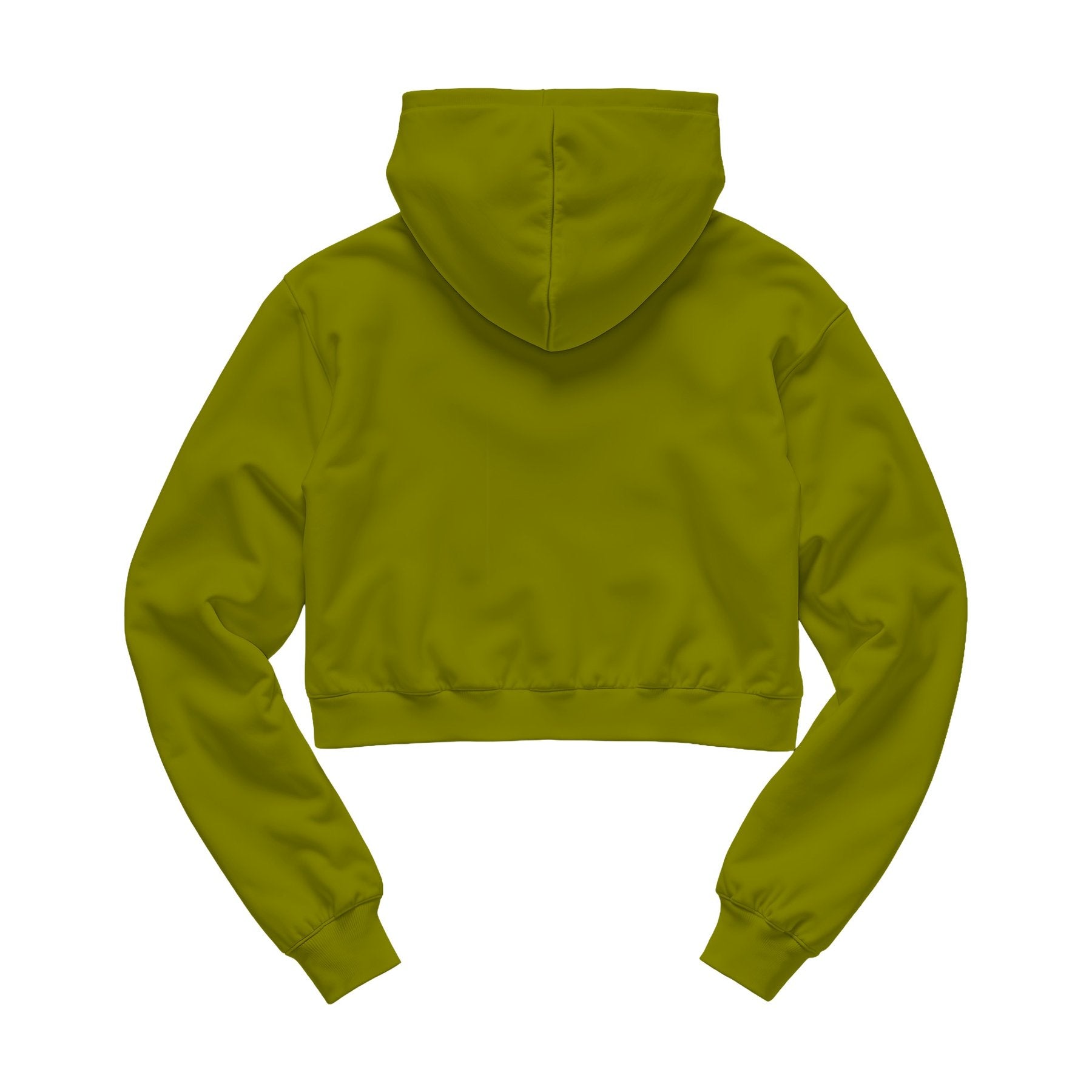 Womens Hoodie Mockup | Olive Crop Fit Back View — Etsy POD Mockup Template | Instant Download JPG | Commercial Use | MockupBulk