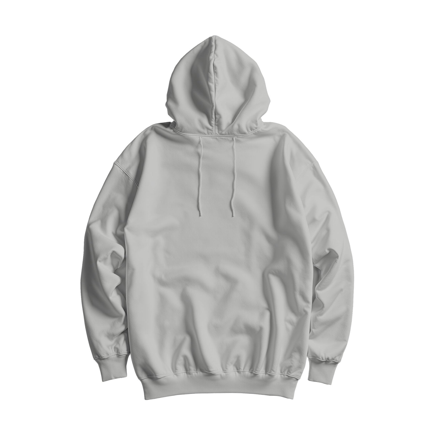 Ash Grey Oversized Fit Back View Unisex Hoodie Mockup | Digital JPG Mockup | Commercial Licence | For Etsy Printful Printify | MockupBulk