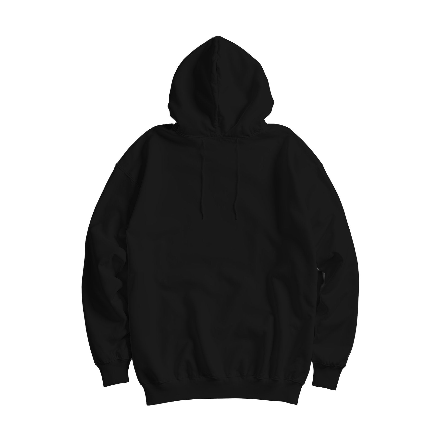 Unisex Hoodie Mockup — Black Oversized Fit Back View — High-Res JPG Instant Download | Commercial Use | Etsy POD Shopify Template | MockupBulk