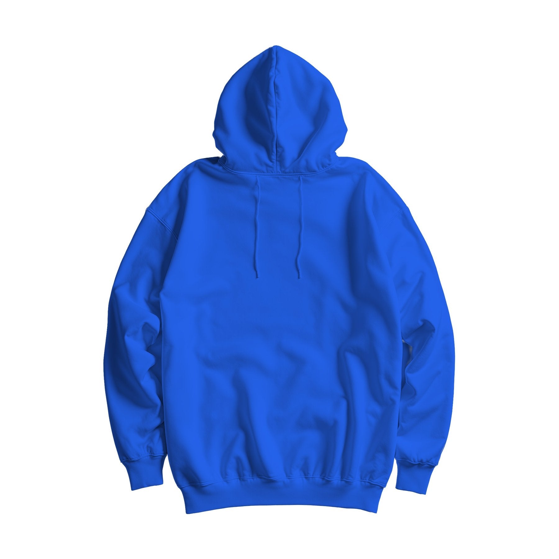 Unisex Hoodie Mockup — Blue Oversized Fit Back View — Product Mockup JPG | Instant Download | Commercial Use for POD Sellers | MockupBulk