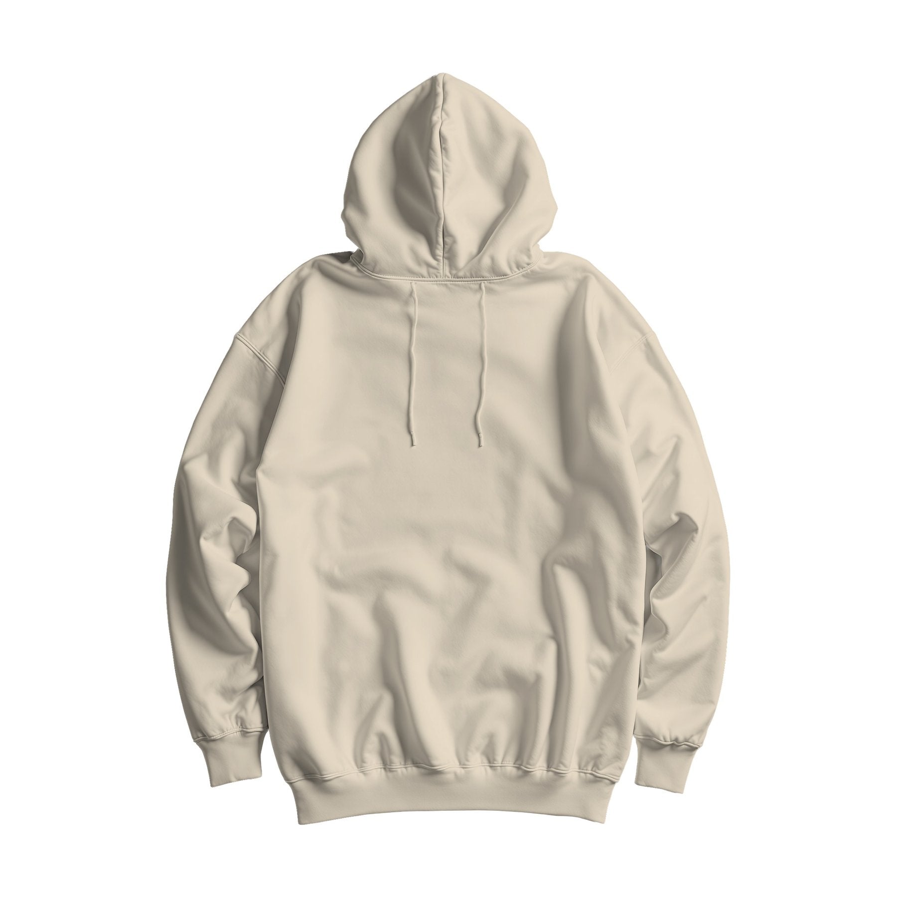 Unisex Hoodie Mockup | Bone Oversized Fit Back View — High-Res Mockup Template | JPG Digital Download | Commercial Licence | MockupBulk