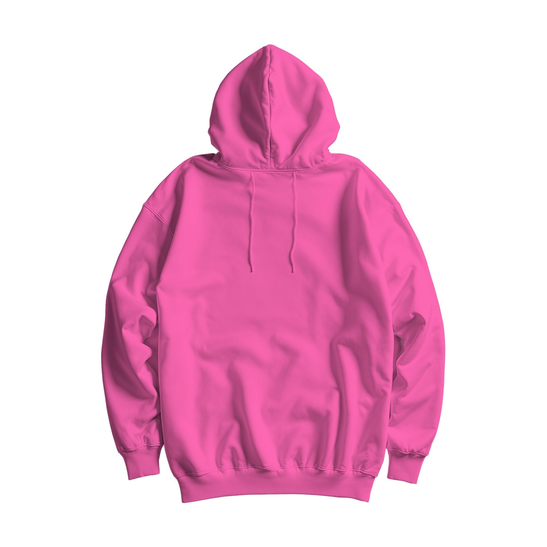 Bubblegum Oversized Fit Back View Unisex Hoodie Mockup | Shopify Etsy Mockup Template | High-Res JPG | Commercial Use Download | MockupBulk
