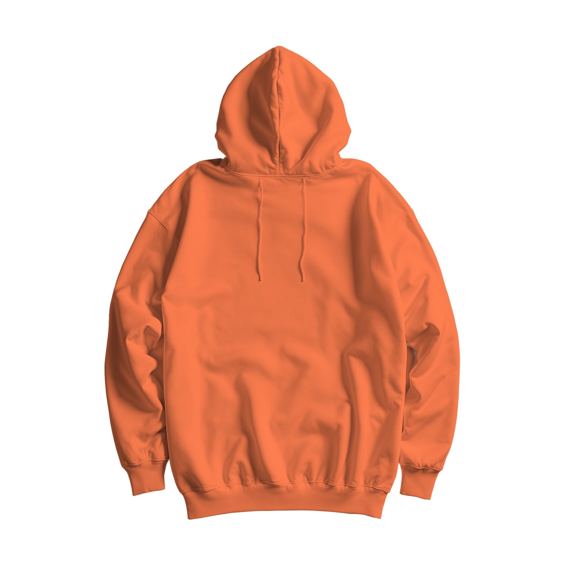 Unisex Hoodie Mockup — Coral Oversized Fit Back View — Instant Download JPG Mockup | POD Etsy Redbubble Printful | Commercial Use | MockupBulk