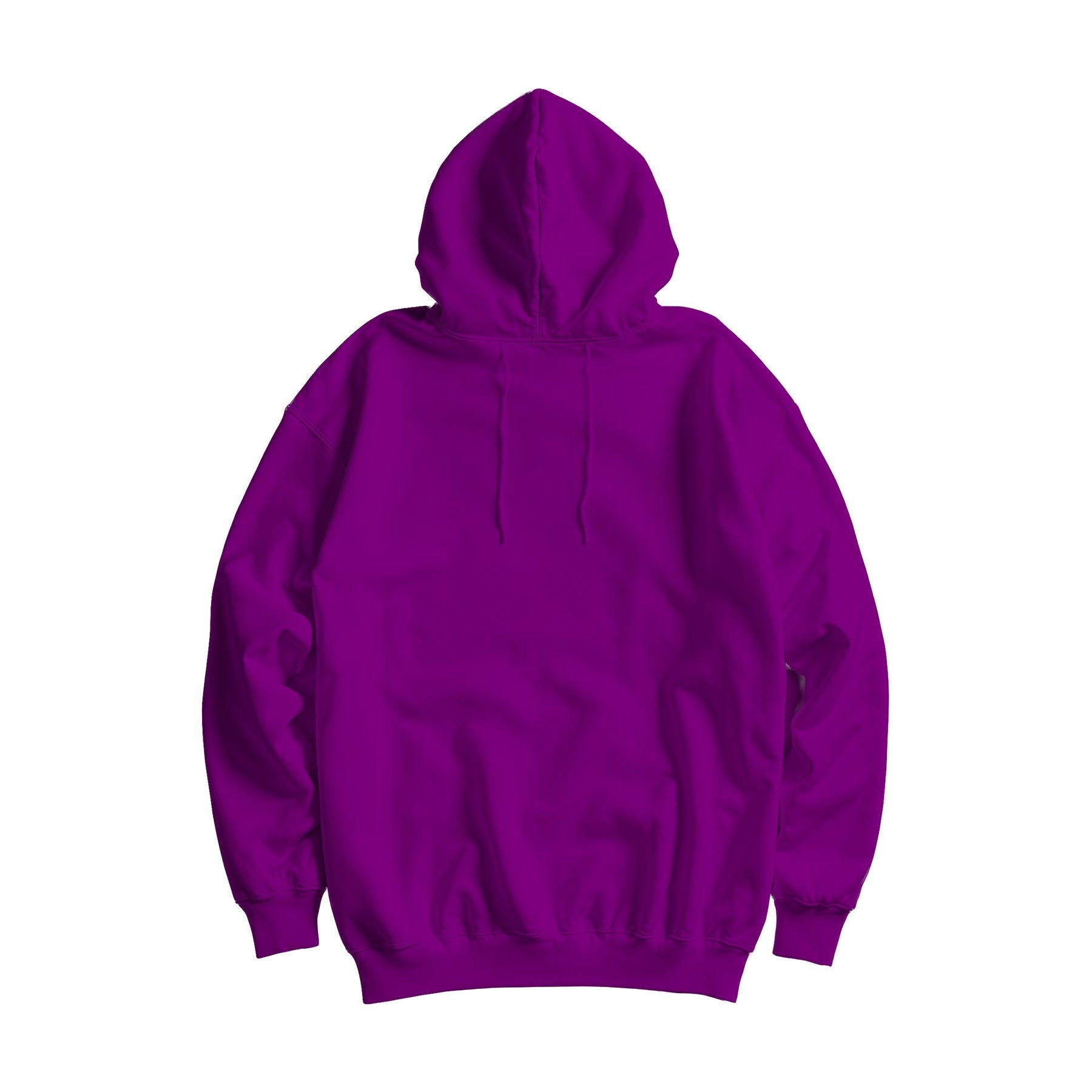 Unisex Hoodie Mockup | Purple Oversized Fit Back View — High-Res Mockup Template | JPG Digital Download | Commercial Licence | MockupBulk