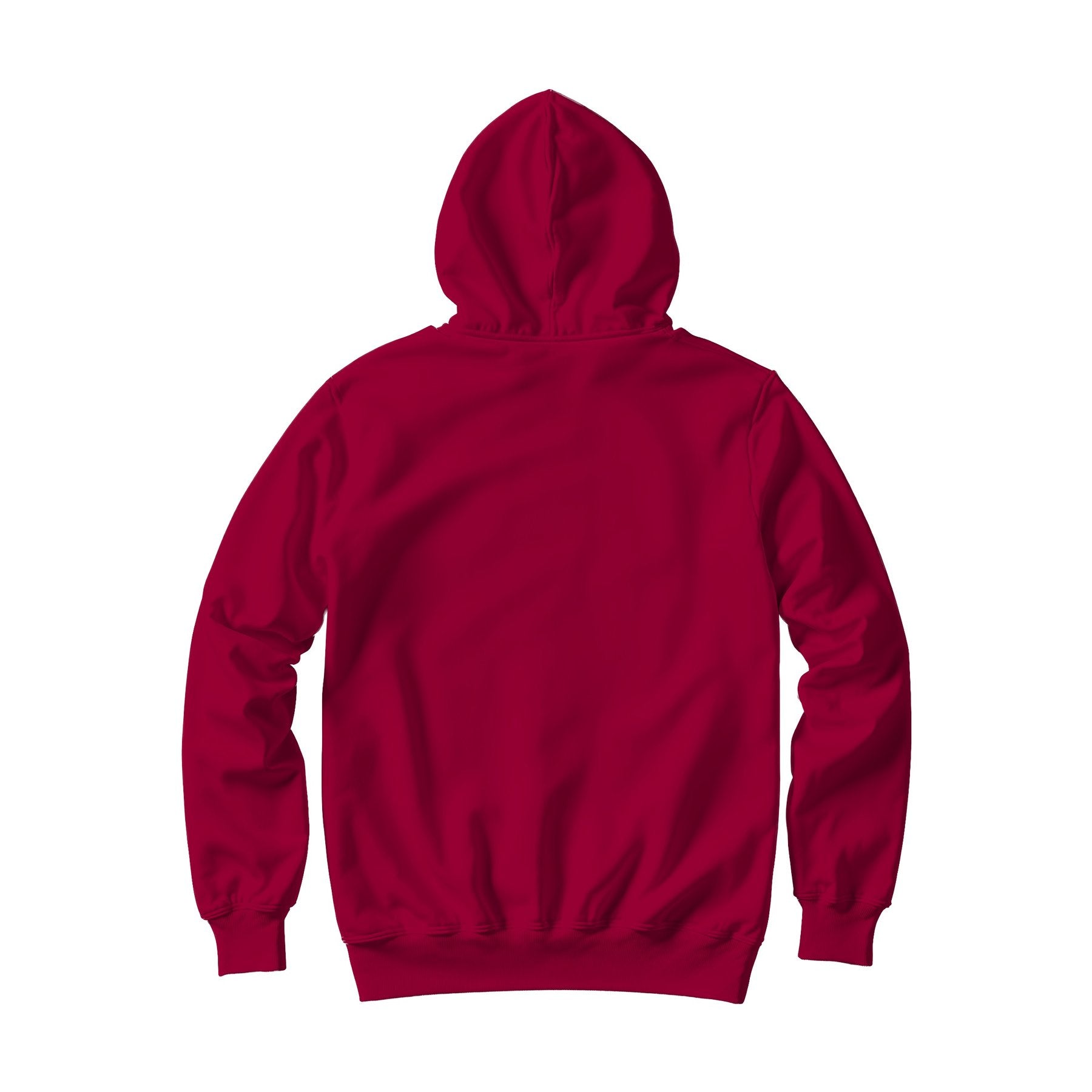 Unisex Hoodie Mockup — Antique Cherry Red Back View — Etsy POD Mockup Template | Instant Download JPG | Commercial Use | MockupBulk