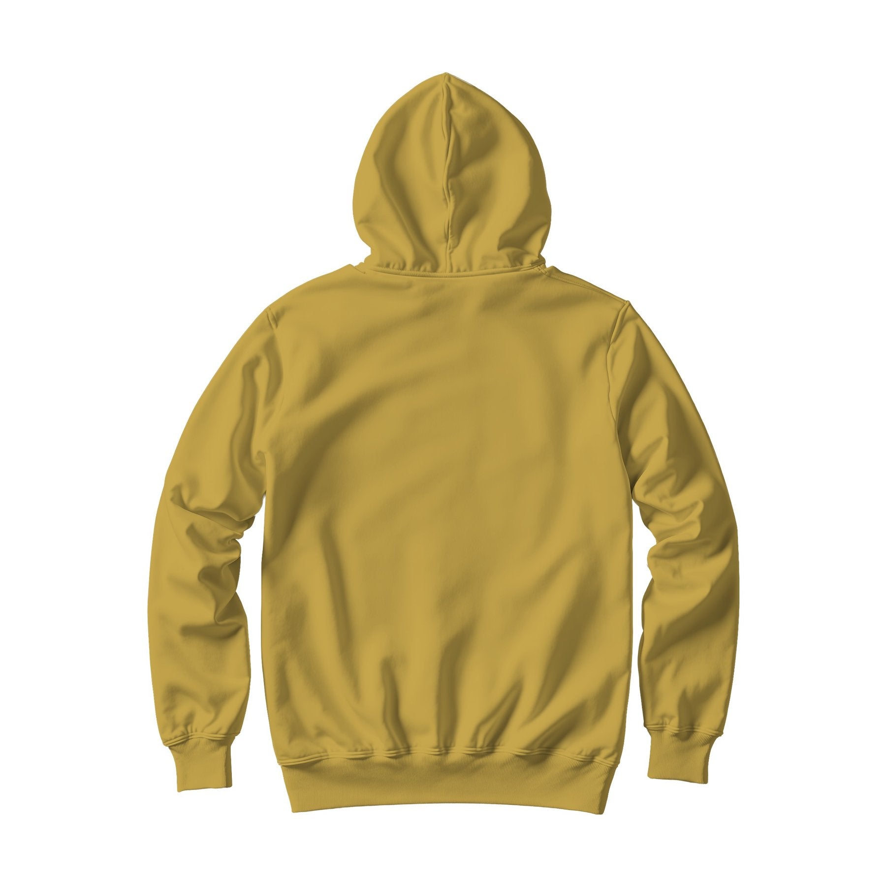 Unisex Hoodie Mockup | Antique Gold Back View — Digital Download Mockup | High-Resolution JPG | Commercial Use Included | MockupBulk