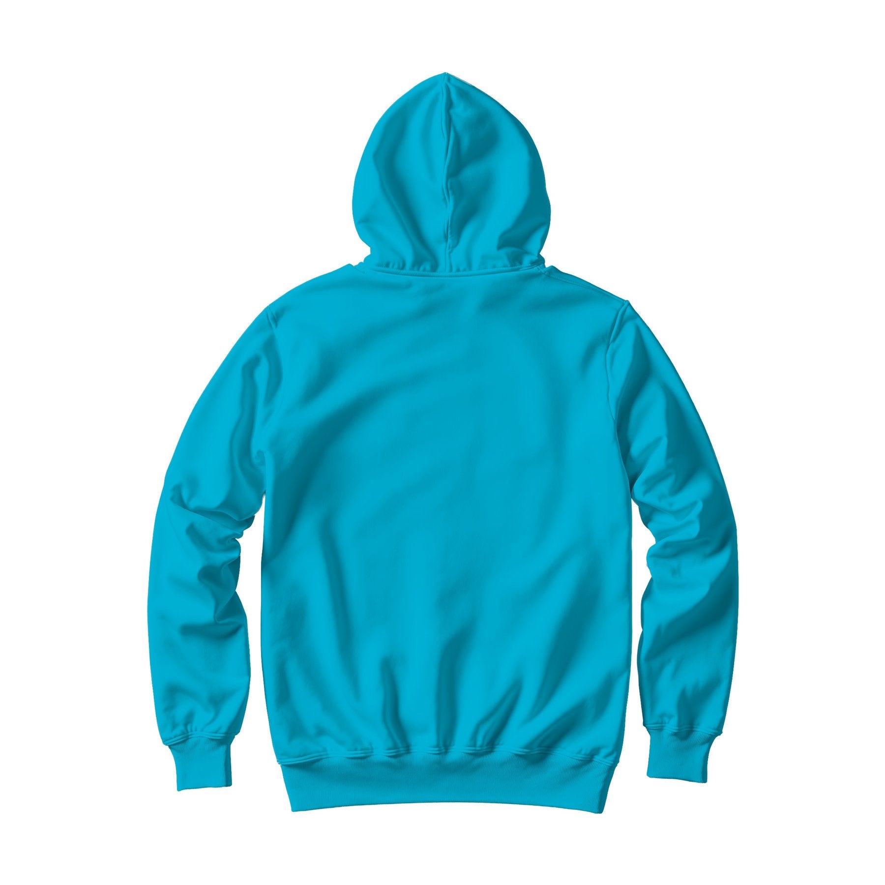 Unisex Hoodie Mockup, Aqua Back View | Product Mockup JPG | Instant Download | Commercial Use for POD Sellers | MockupBulk