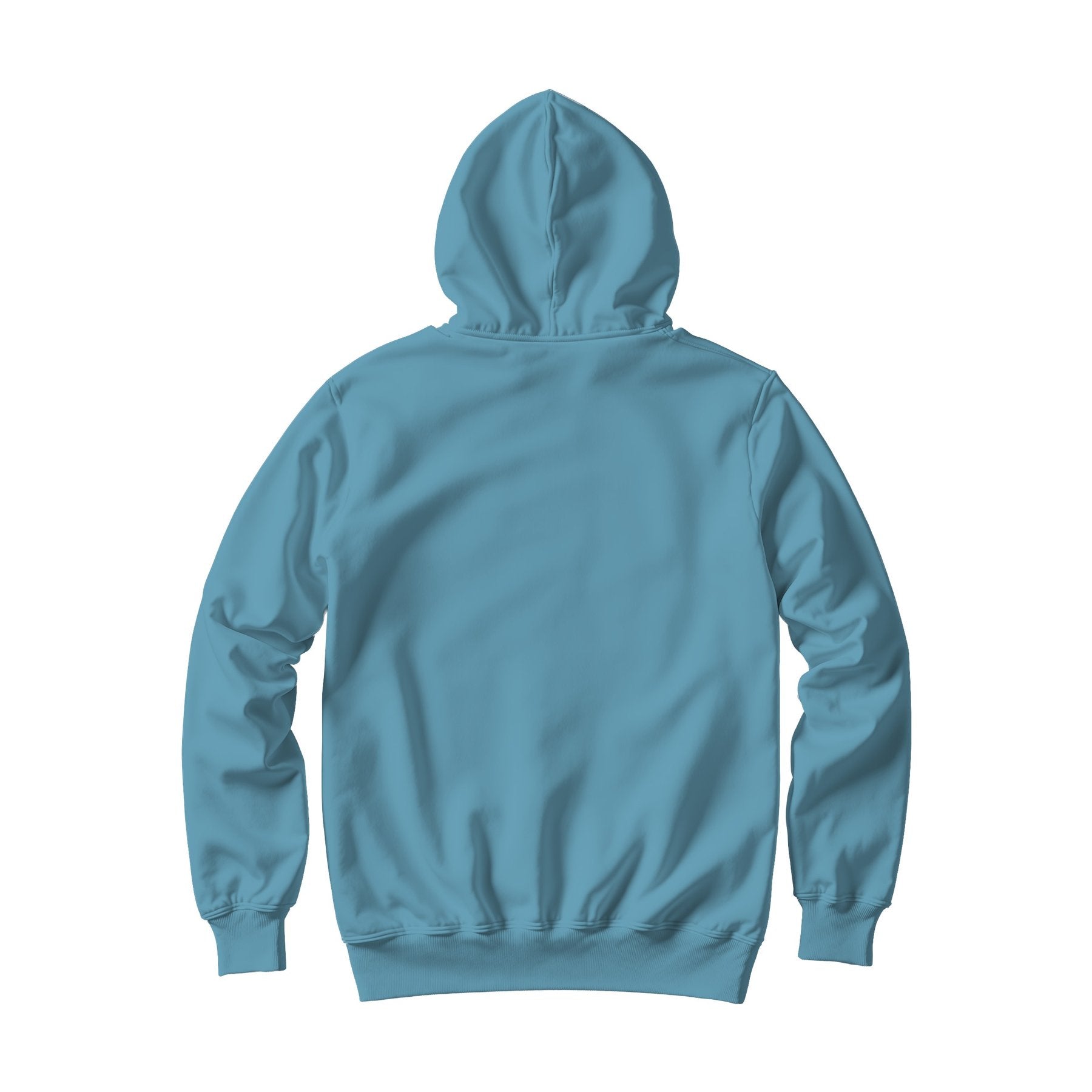 Arctic Blue Back View Unisex Hoodie Mockup | Digital Download Mockup | High-Resolution JPG | Commercial Use Included | MockupBulk