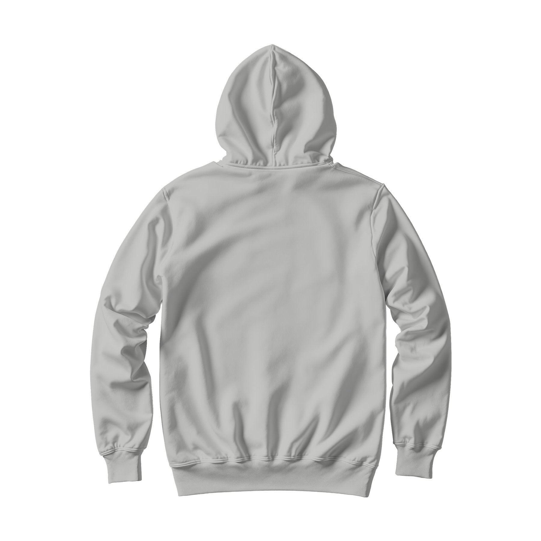 Unisex Hoodie Mockup | Ash Grey Back View | JPG Mockup Download | For POD Sellers Designers Etsy Shops | Commercial Use | MockupBulk