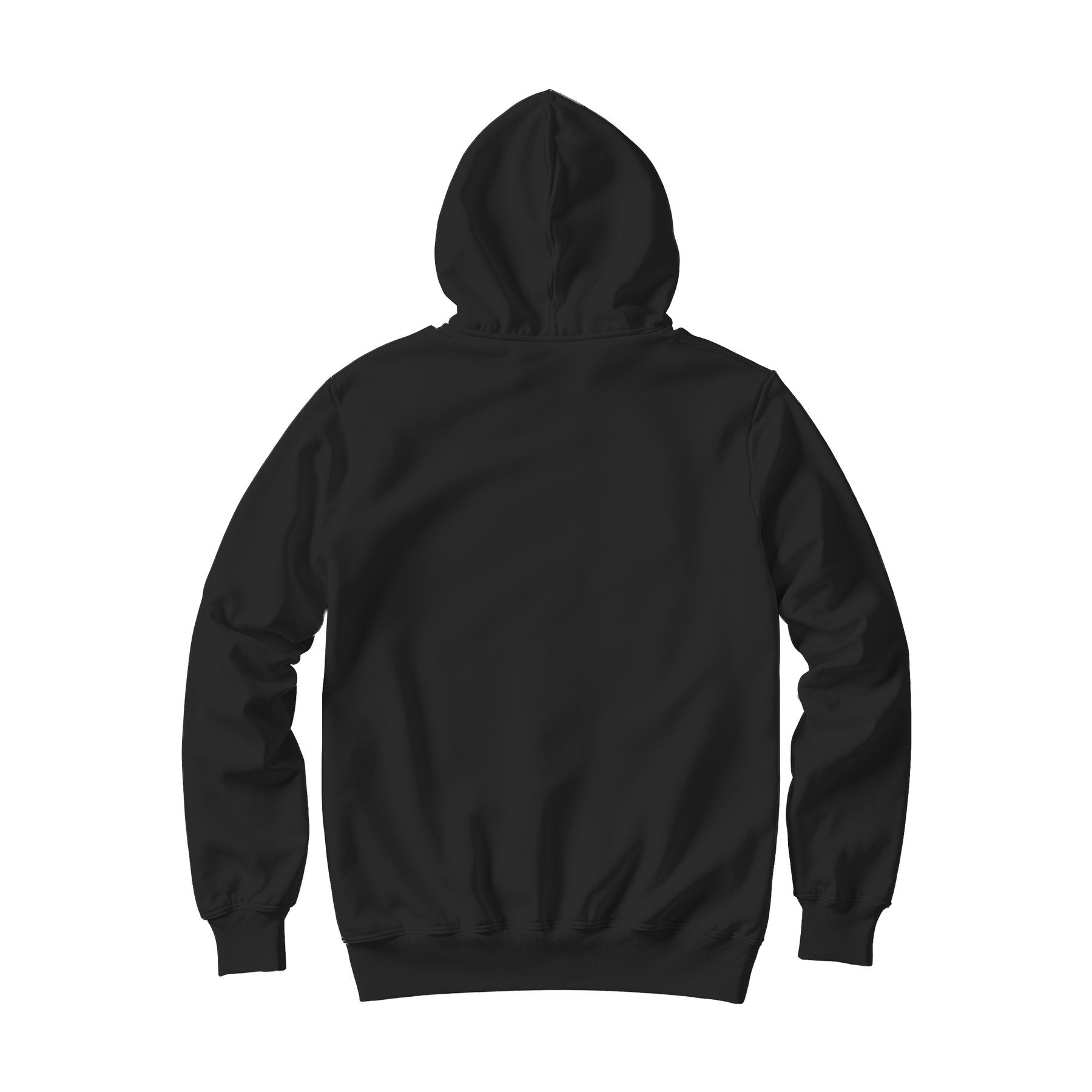 Unisex Hoodie Mockup | Black Heather Back View | POD Print Mockup | Instant JPG Download | Commercial Licence Included | MockupBulk