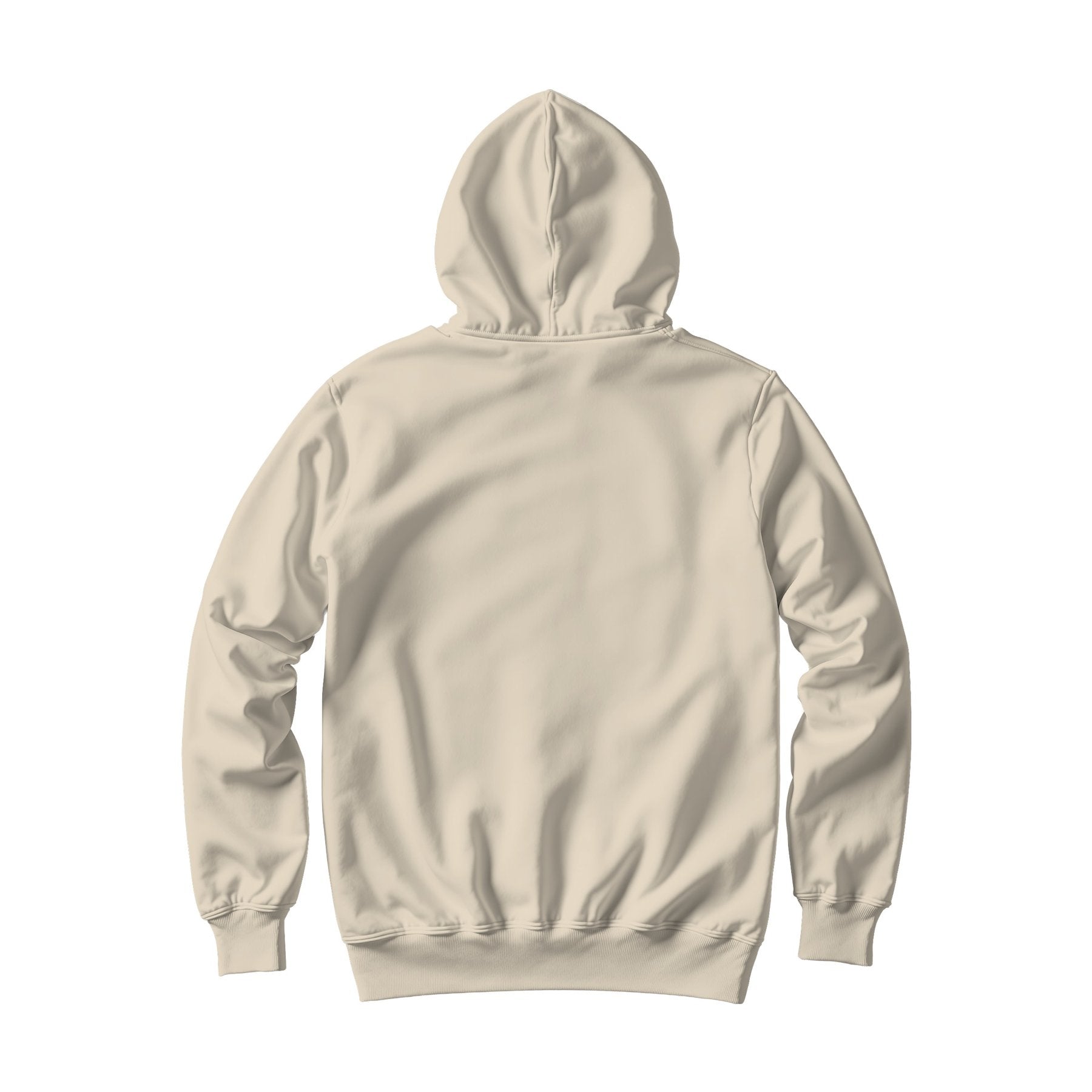 Unisex Hoodie Mockup | Bone Back View | High-Res JPG Instant Download | Commercial Use | Etsy POD Shopify Template | MockupBulk