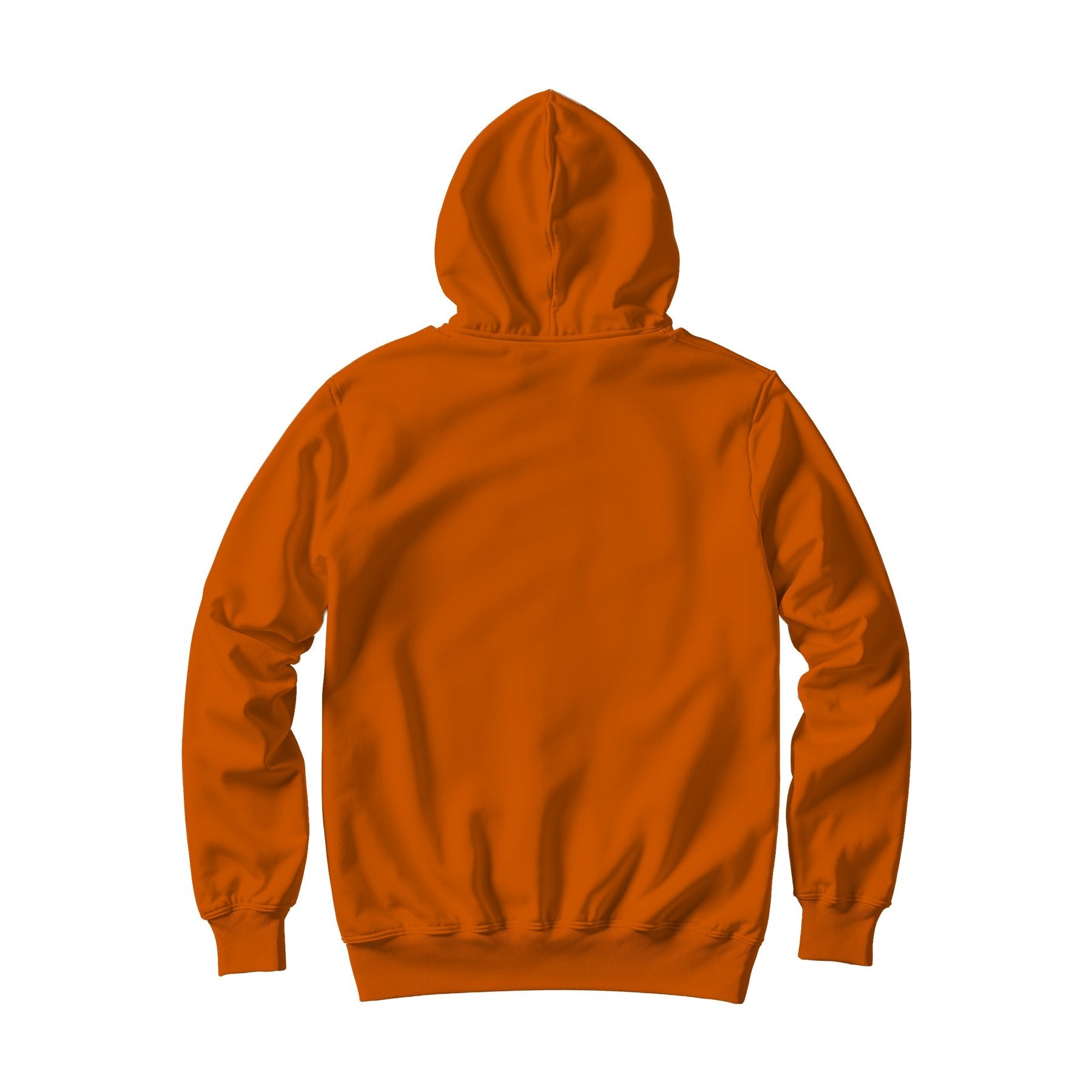 Unisex Hoodie Mockup, Burnt Orange Back View | Shopify Etsy Mockup Template | High-Res JPG | Commercial Use Download | MockupBulk