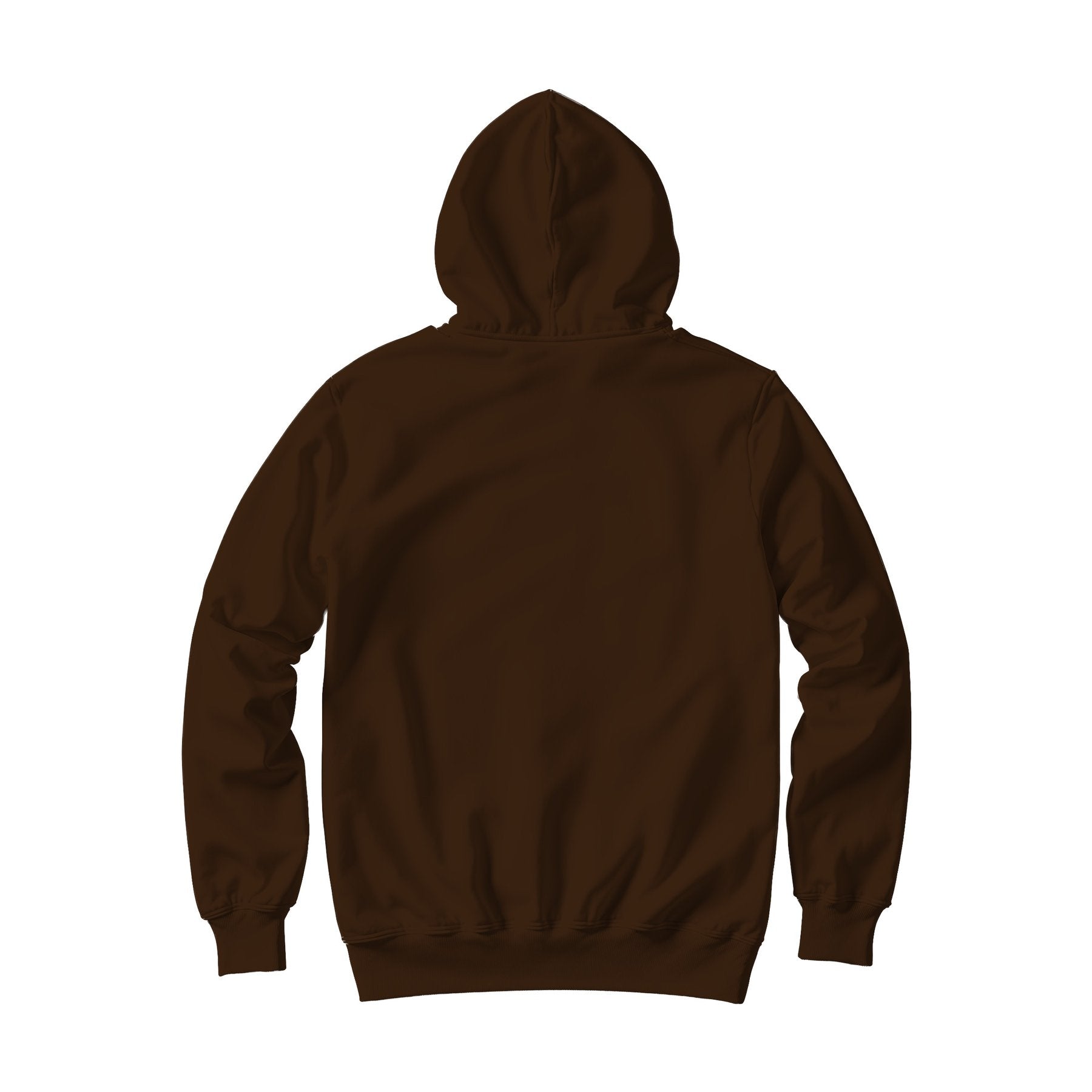 Unisex Hoodie Mockup | Dark Chocolate Back View | High-Res JPG Template | Instant Digital Download | POD Etsy Shopify | MockupBulk