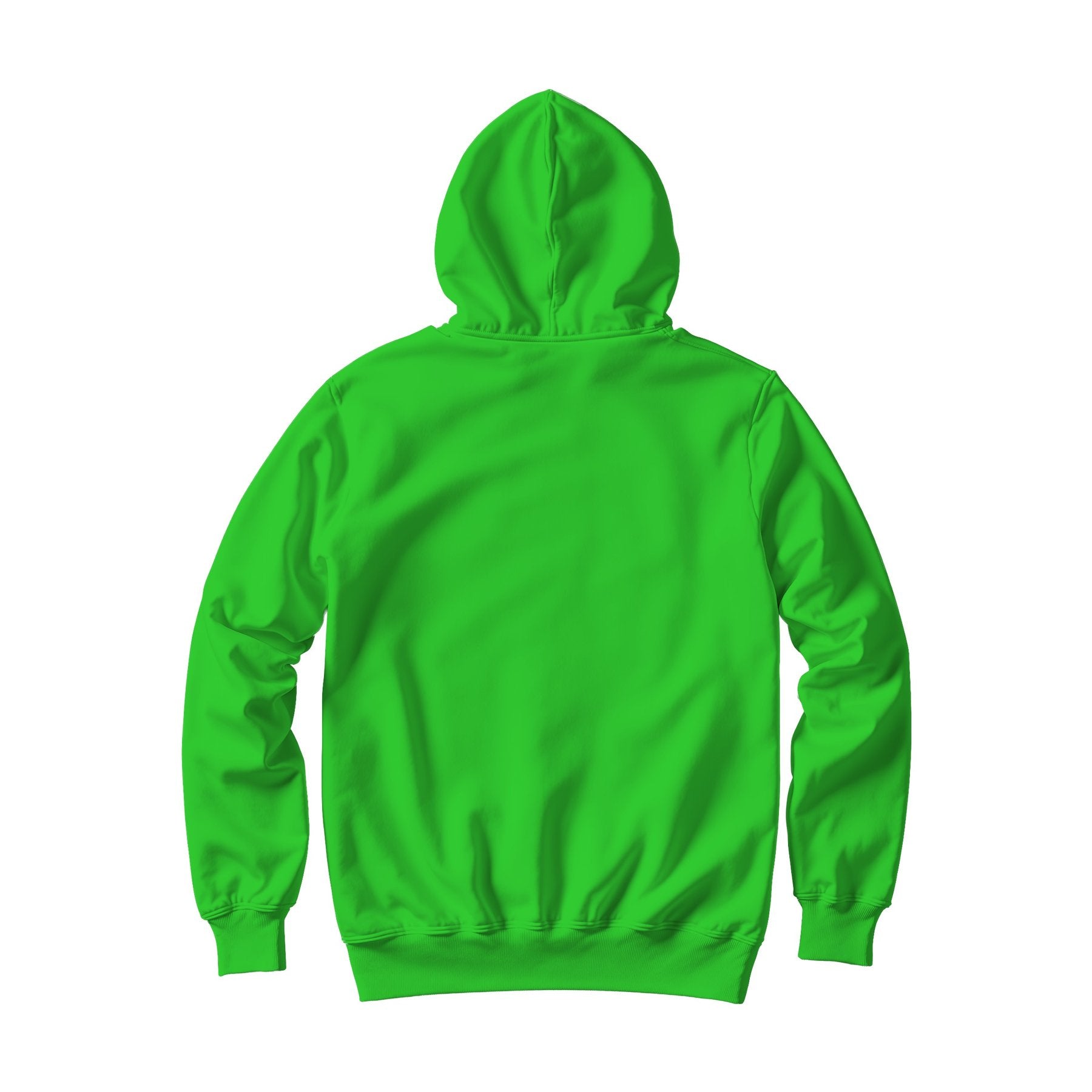 Unisex Hoodie Mockup, Lime Back View | High-Res JPG Instant Download | Commercial Use | Etsy POD Shopify Template | MockupBulk