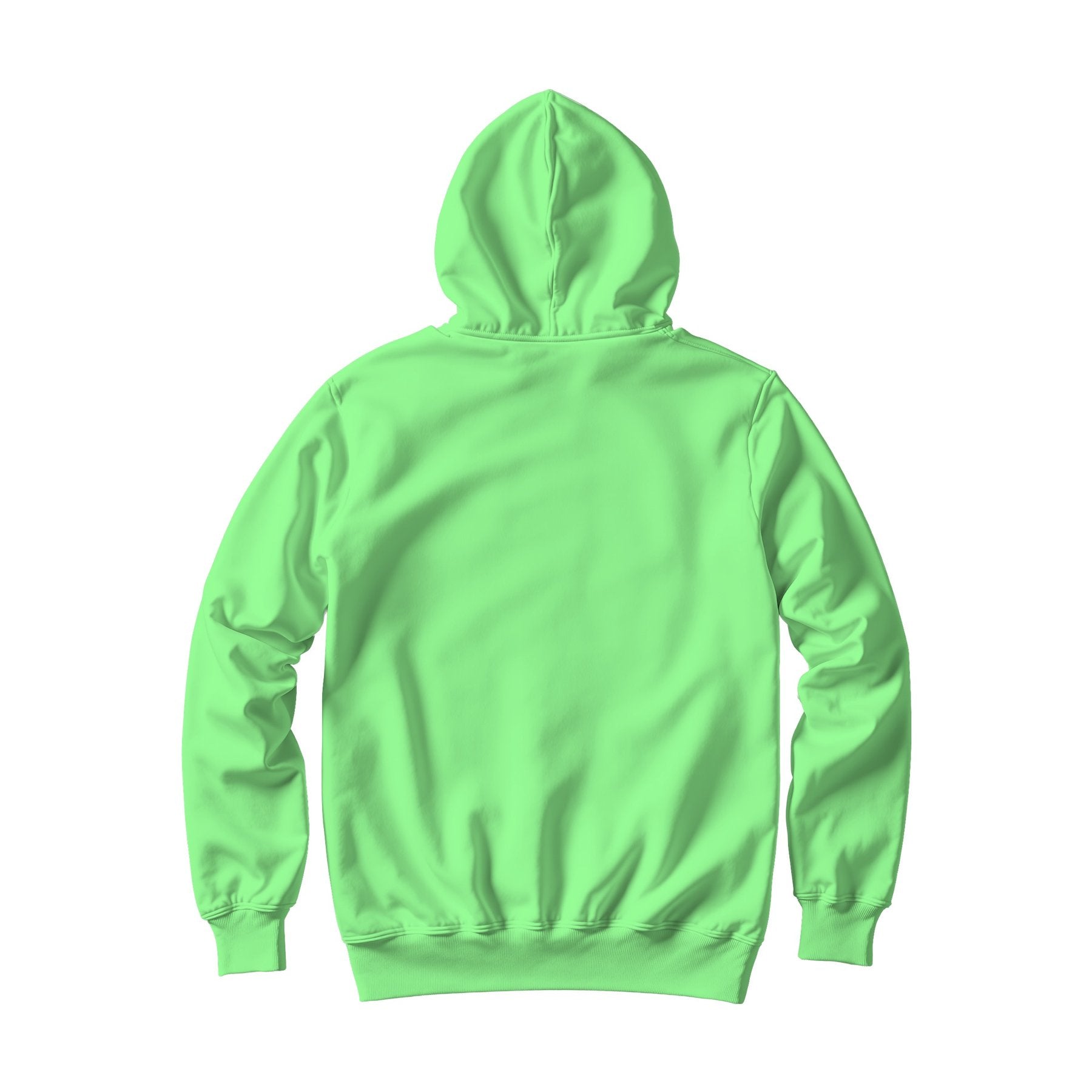Unisex Hoodie Mockup — Mint Back View — JPG Mockup Download | For POD Sellers Designers Etsy Shops | Commercial Use | MockupBulk