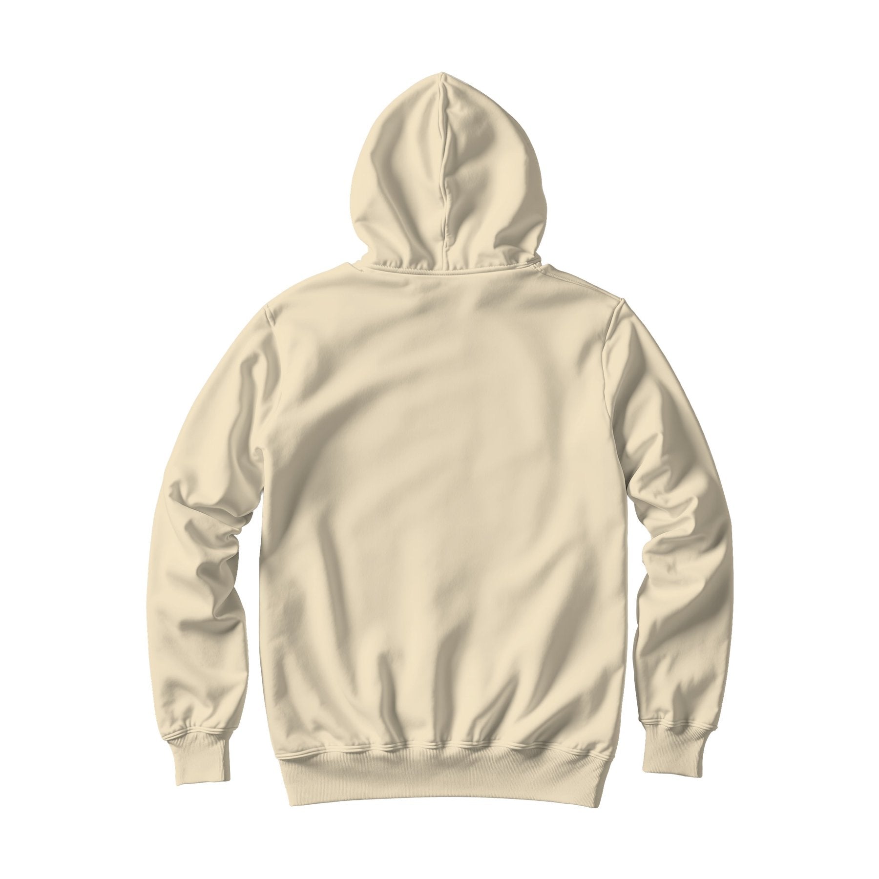 Unisex Hoodie Mockup | Natural Back View — High-Res Mockup Template | JPG Digital Download | Commercial Licence | MockupBulk