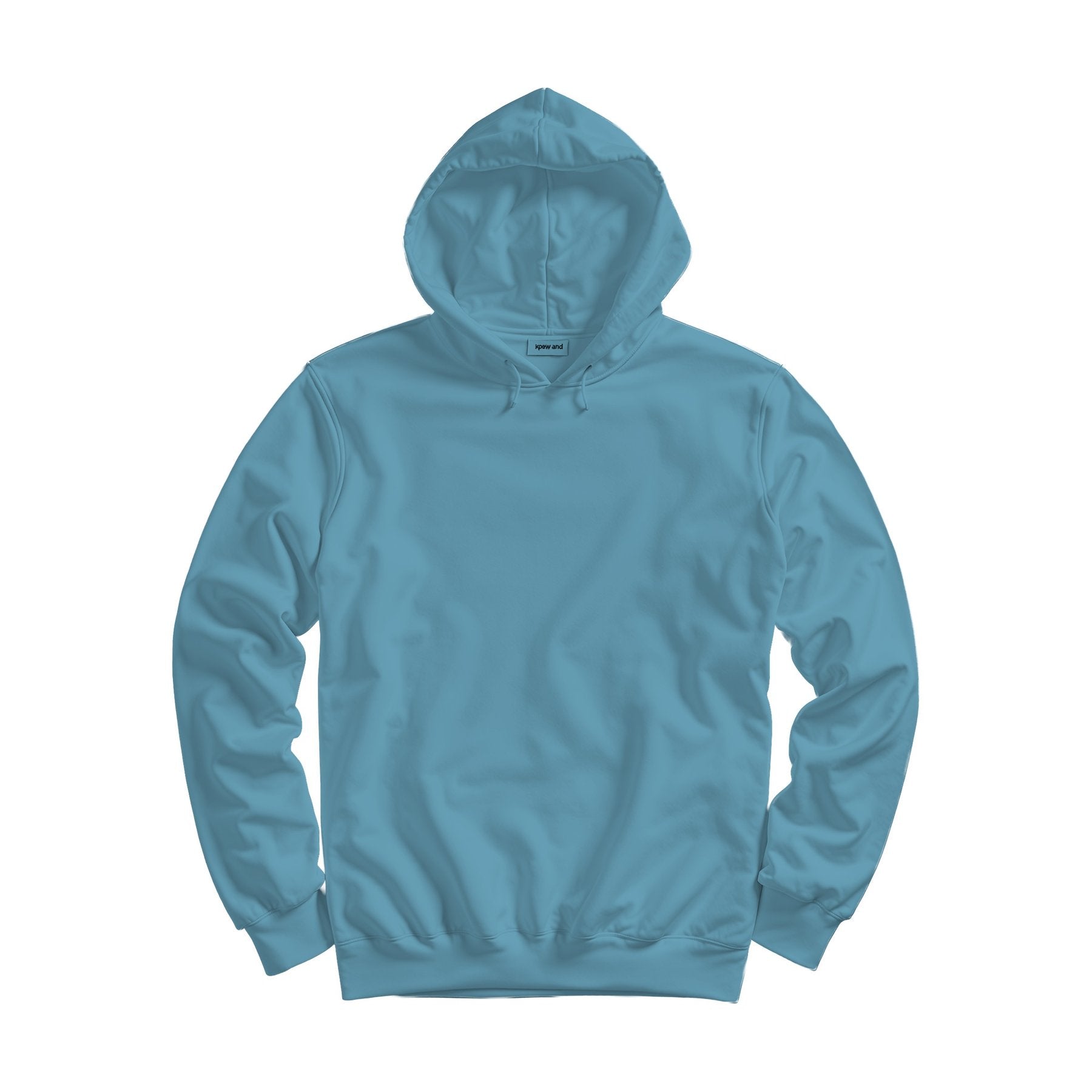 Unisex Hoodie Mockup, Arctic Blue Regular Fit Back View | High Resolution JPG | POD Mockup Template | Commercial Use Download | MockupBulk